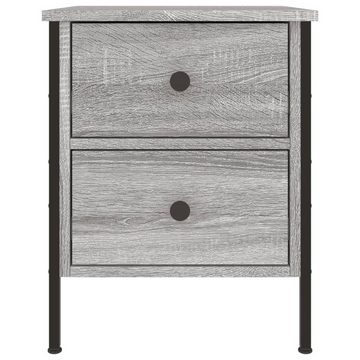 furnicato Nachttisch Grau Sonoma-Eiche 40x42x50 cm Holzwerkstoff