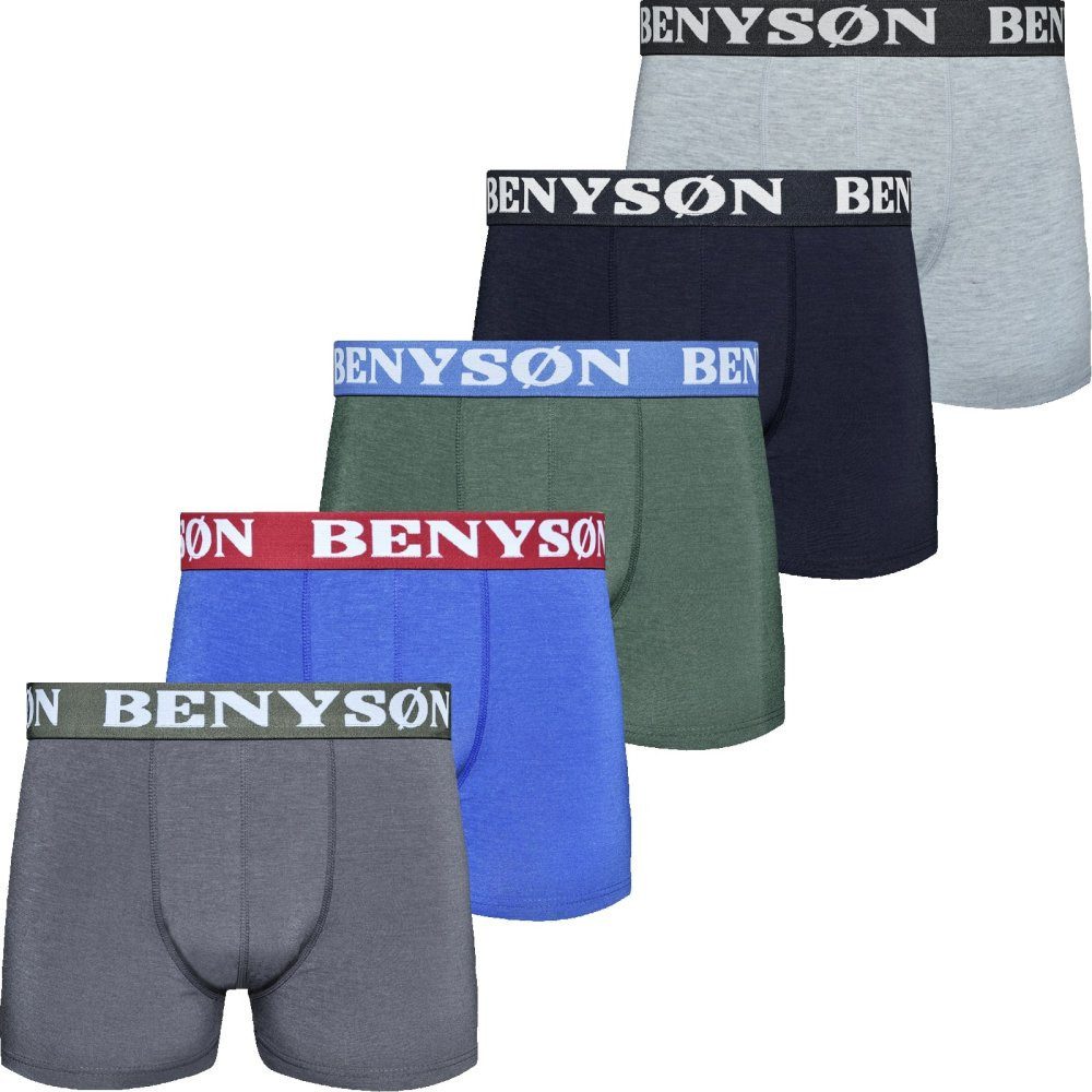 emeco Retro Boxer 5er Pack Boxershorts Herren Boxer Shorts Baumwolle Unterhose 4002 (5-St)