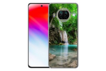 MuchoWow Handyhülle Dschungel - Wasserfall - Pflanzen - Wasser - Natur, Phone Case, Handyhülle Xiaomi Mi 10T Lite, Silikon, Schutzhülle