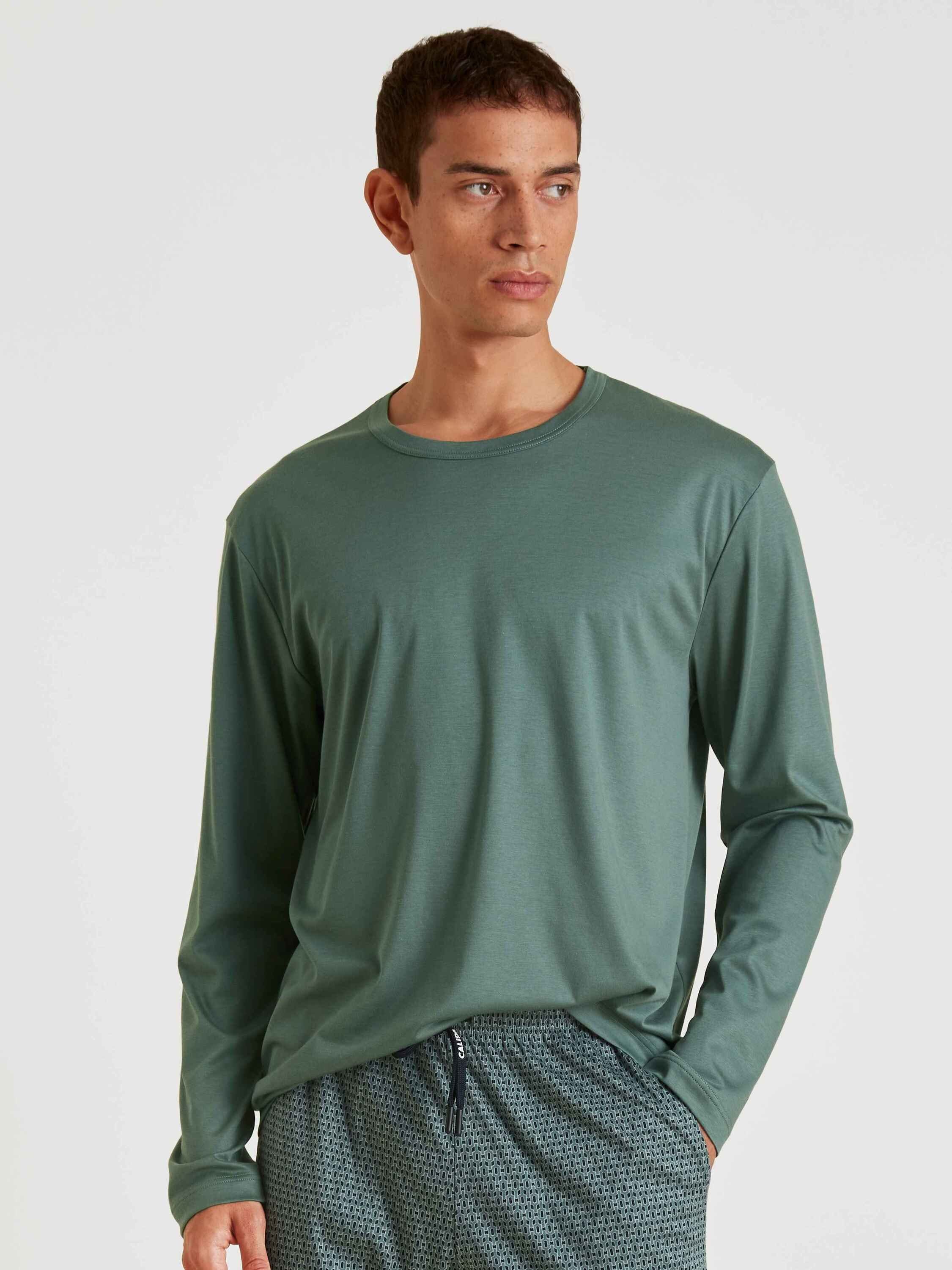 Pyjamaoberteil Langarm-Shirt (1-tlg) CALIDA