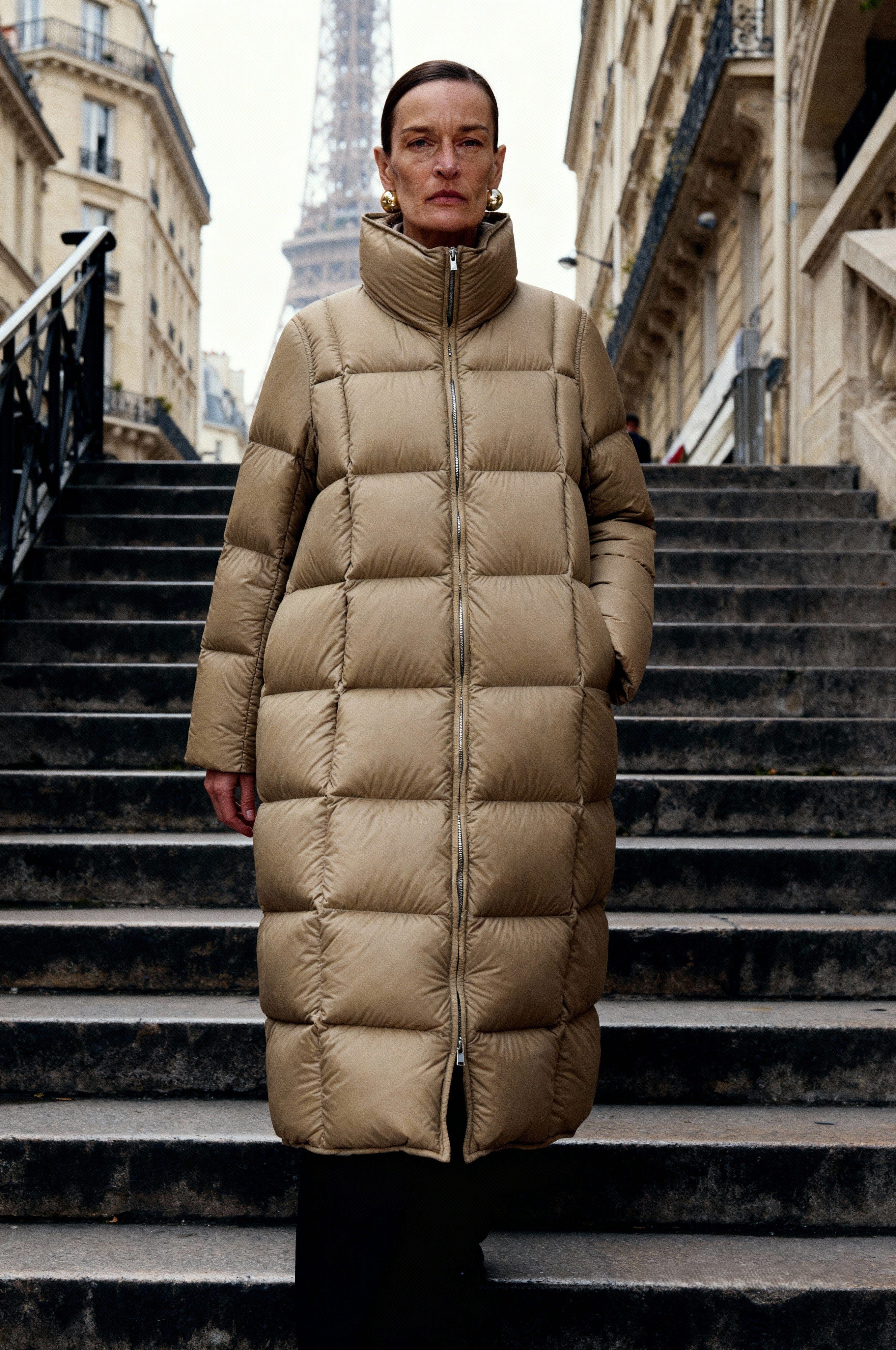 JNBY Daunenmantel Damen Regular Daunenmantel mit hohem Stehkragen & Kachelsteppung