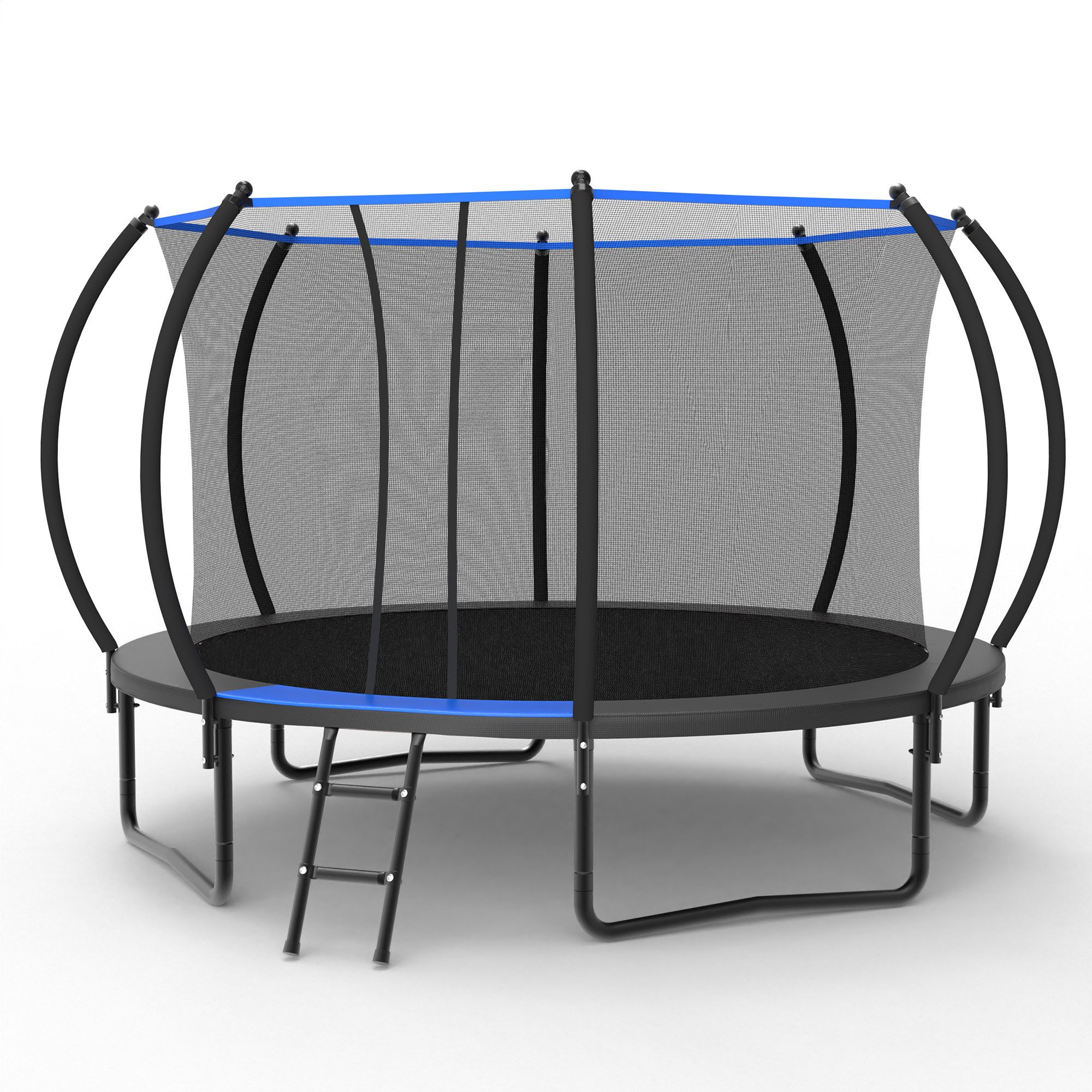 MC Star Gartentrampolin Trampolin Outdoor, Mit verstärkten Beintraversen, Stabil, Ø 366 cm, (366 cm Rundes Trampolin mit Sicherheitsnetz und Leiter), EN 71-14 Geprüft, CE-Zertifiziert