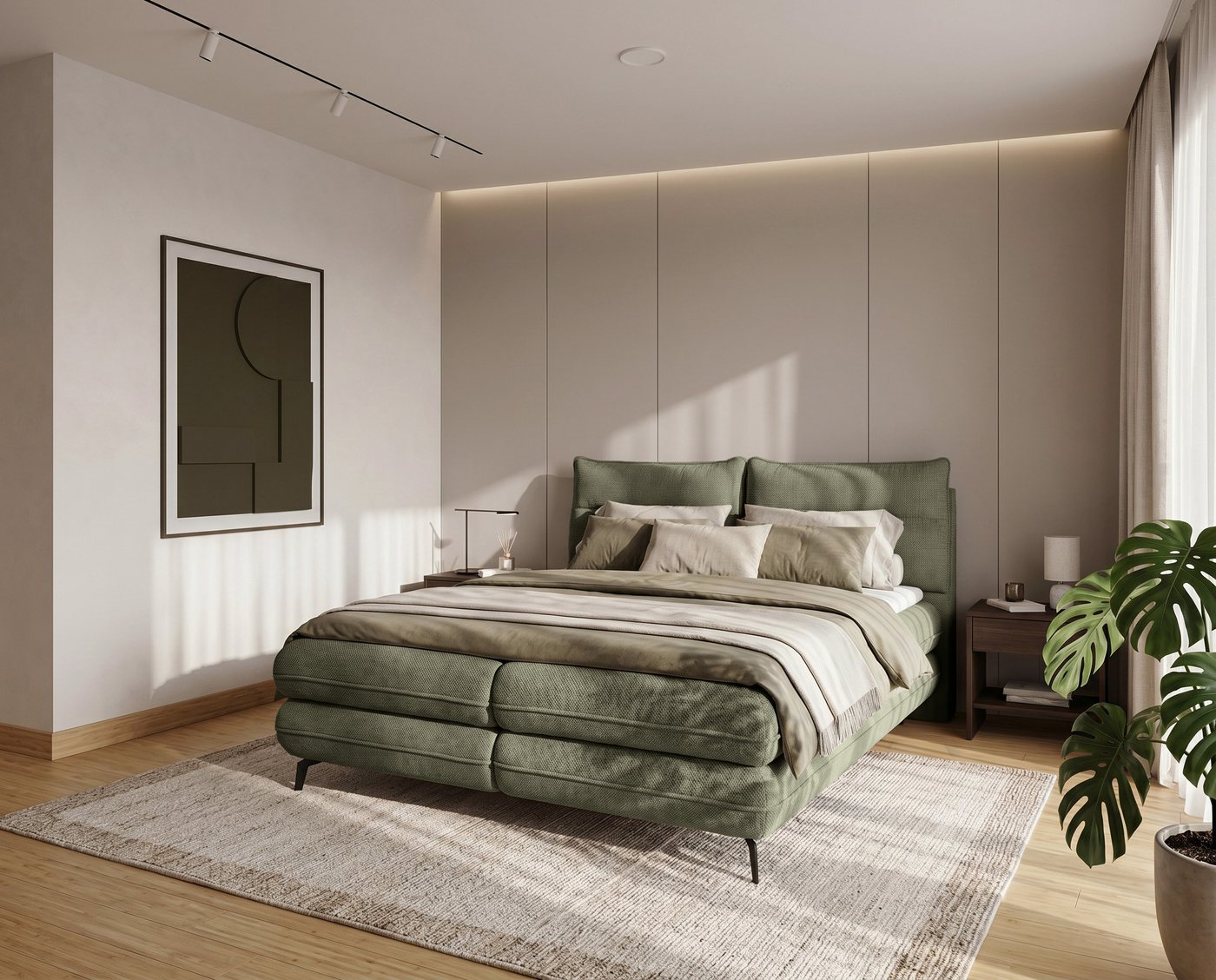 Homesy Boxbett VERSE, Ein Luxusbett in jeder Größe 140x200cm 160x200 cm 180x200cm