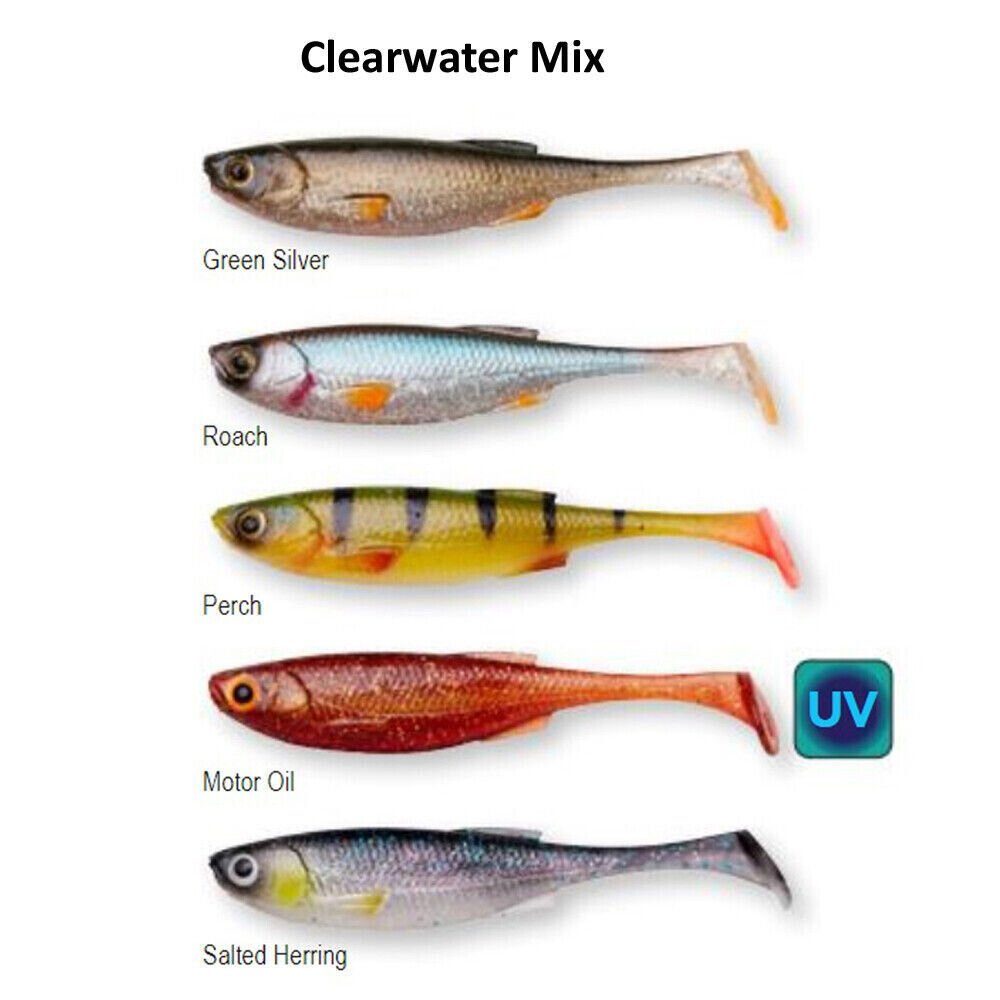 Kunstköder CRAFT SHAD Mix Clear oder Dark 7,2cm, 8,8cm 10cm Barsch Zander FLOU