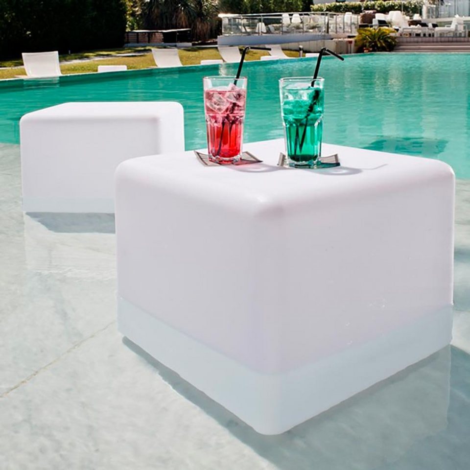LichtTrend LED Gartenleuchte »Akku LED Würfel BigCube