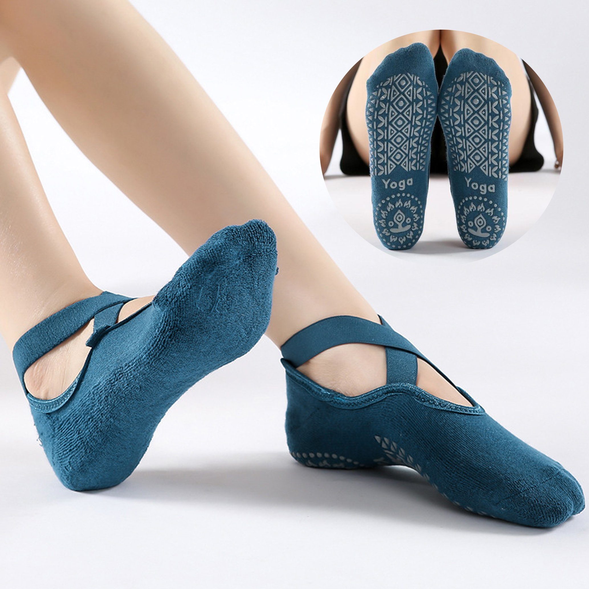 GOLDEN Sportsocken rutschfeste Socken Damen für Yoga Pilates Tanz Ballet mi günstig online kaufen