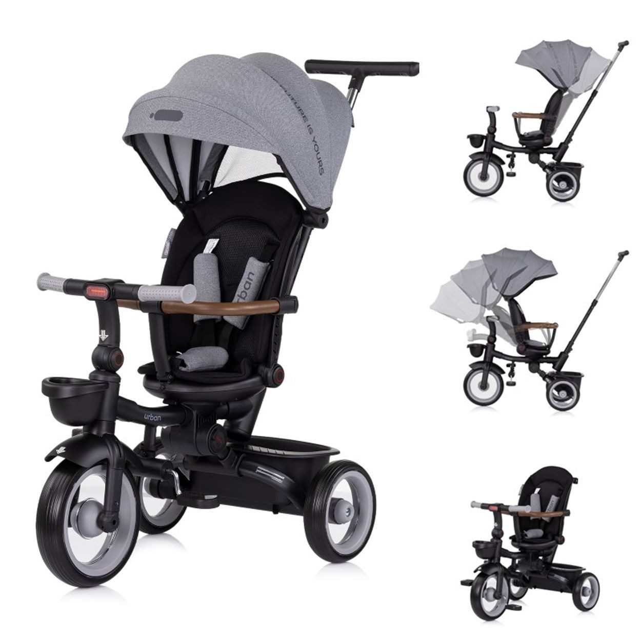 Chipolino Dreirad Dreirad, Tricycle Urban, Lenker günstig online kaufen