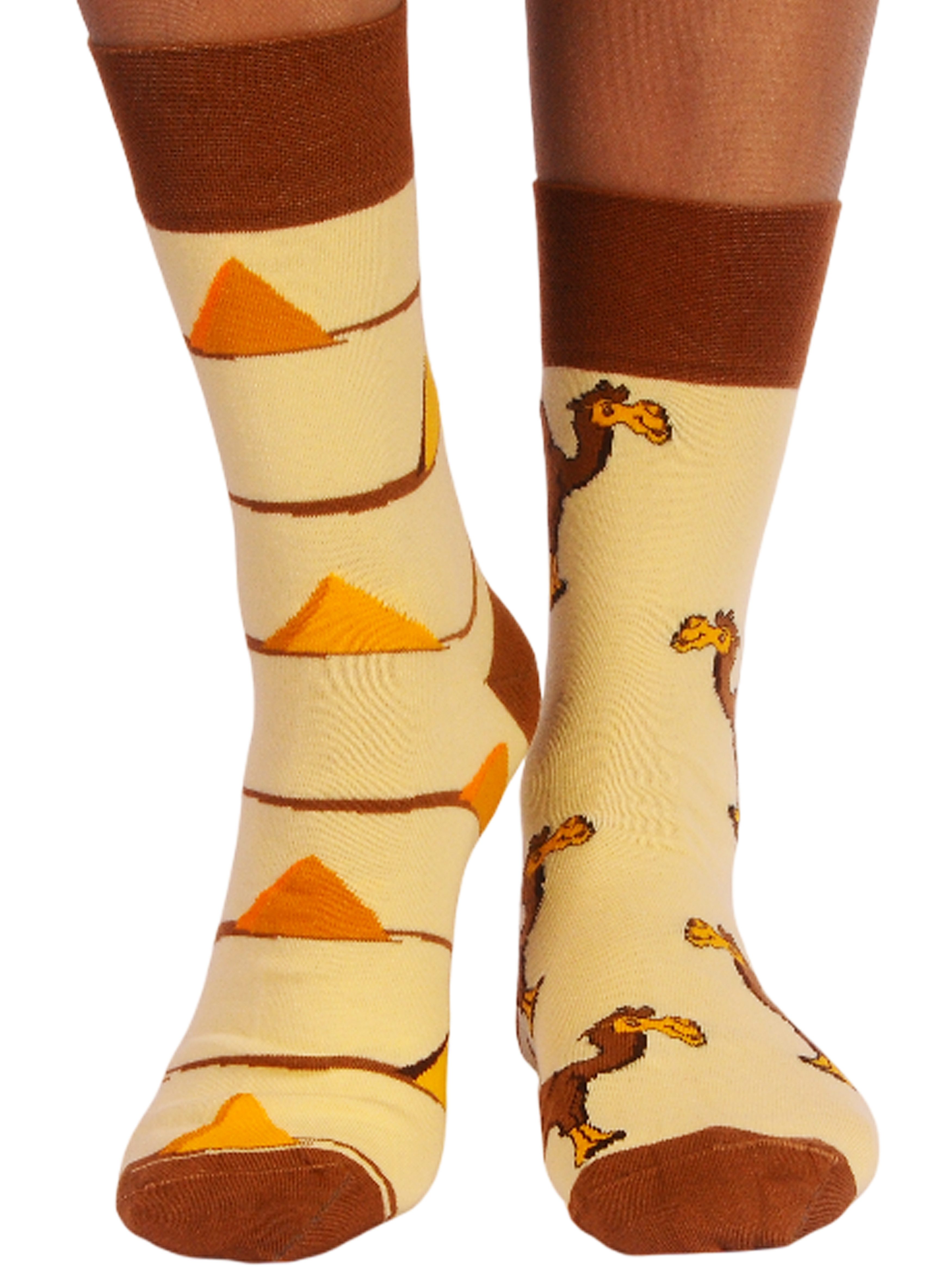 Socken 1 Paar socks Kamel-Muster Strümpfe neutral