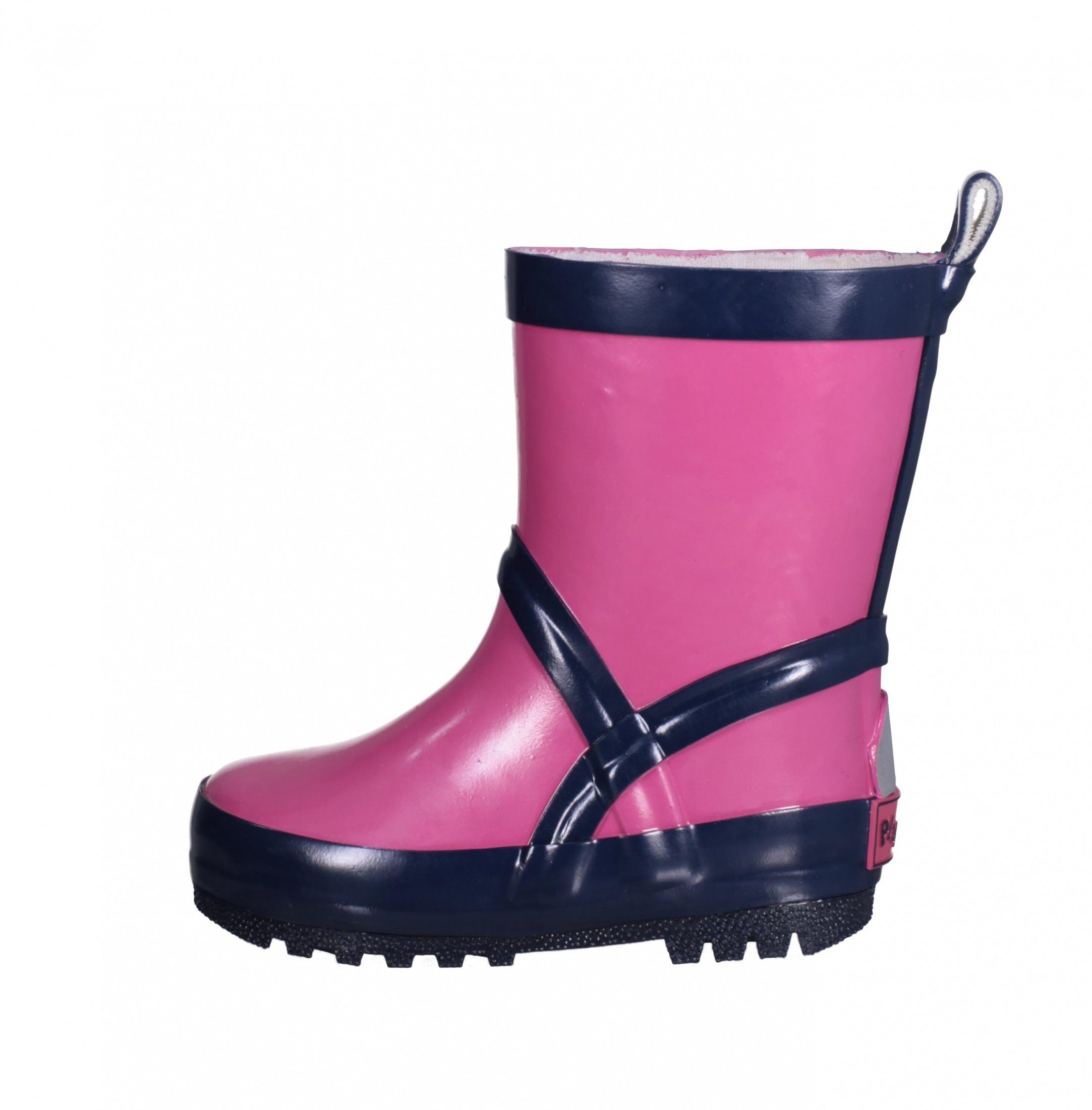 Playshoes Gummistiefel uni Gummistiefel pink/marine