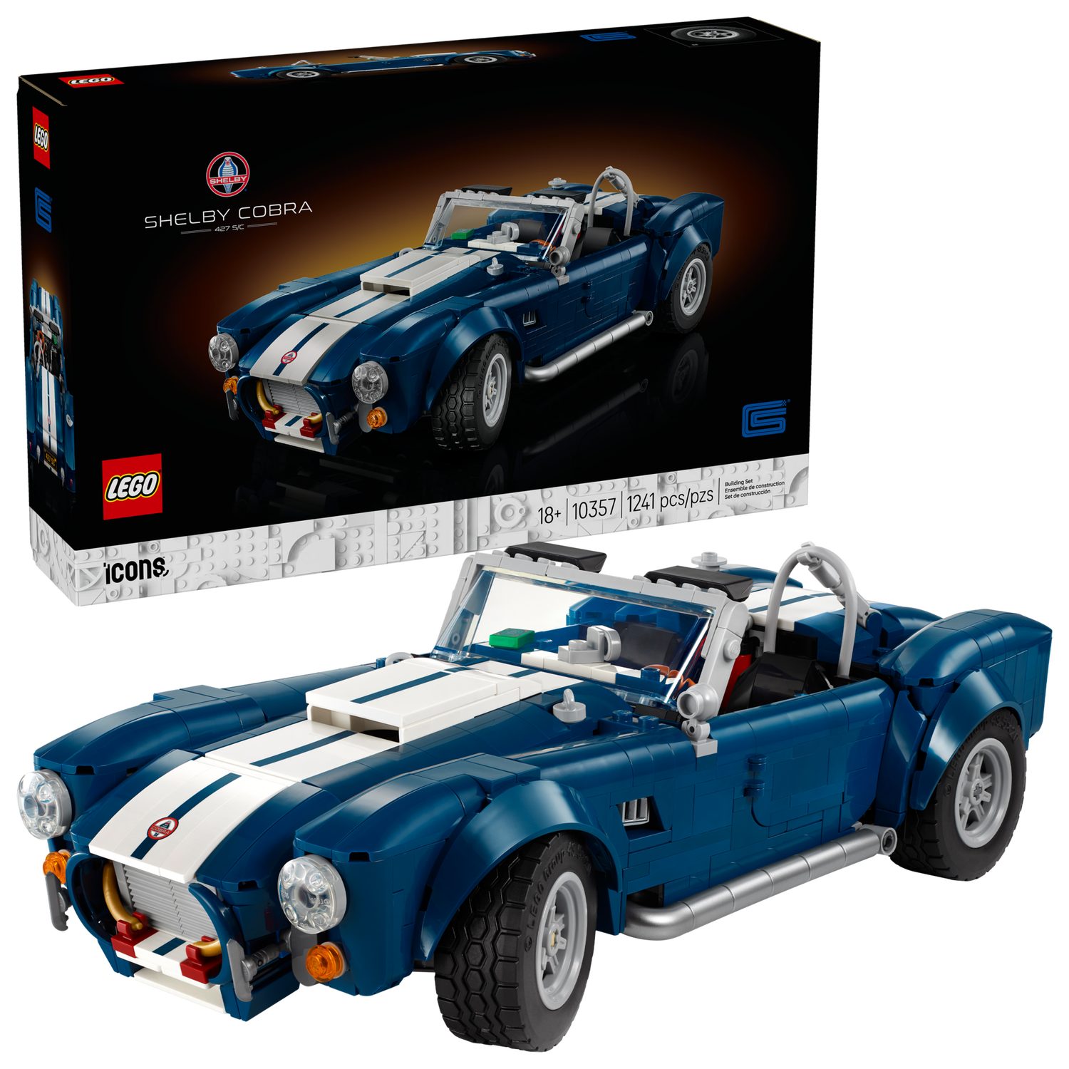 LEGO® Icons 10357 Shelby Cobra 427 S/C Spielbausteine, (Set, 1241 St., Set) günstig online kaufen