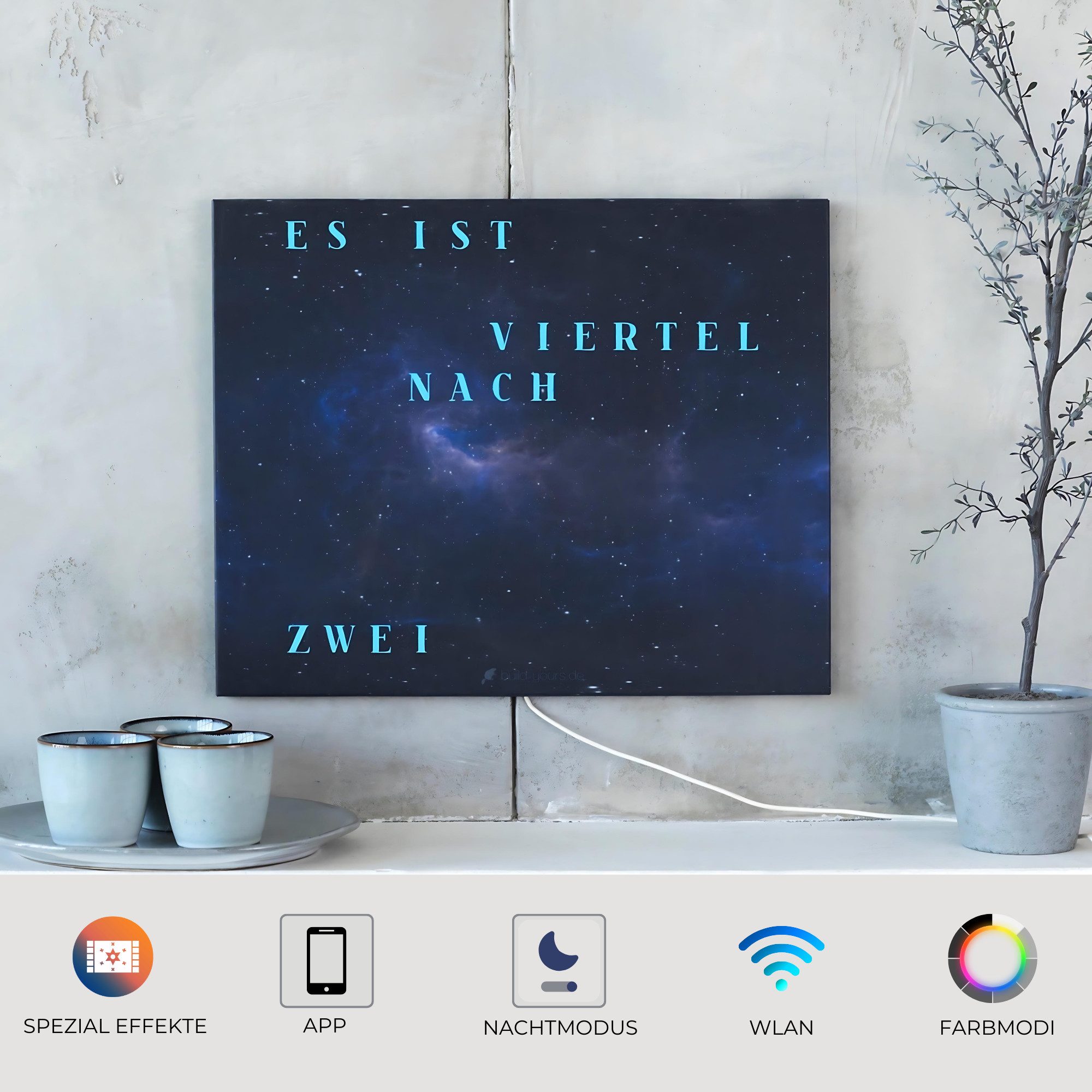 build-yours.de Wanduhr WordClock Jupiter Beyond Space günstig online kaufen