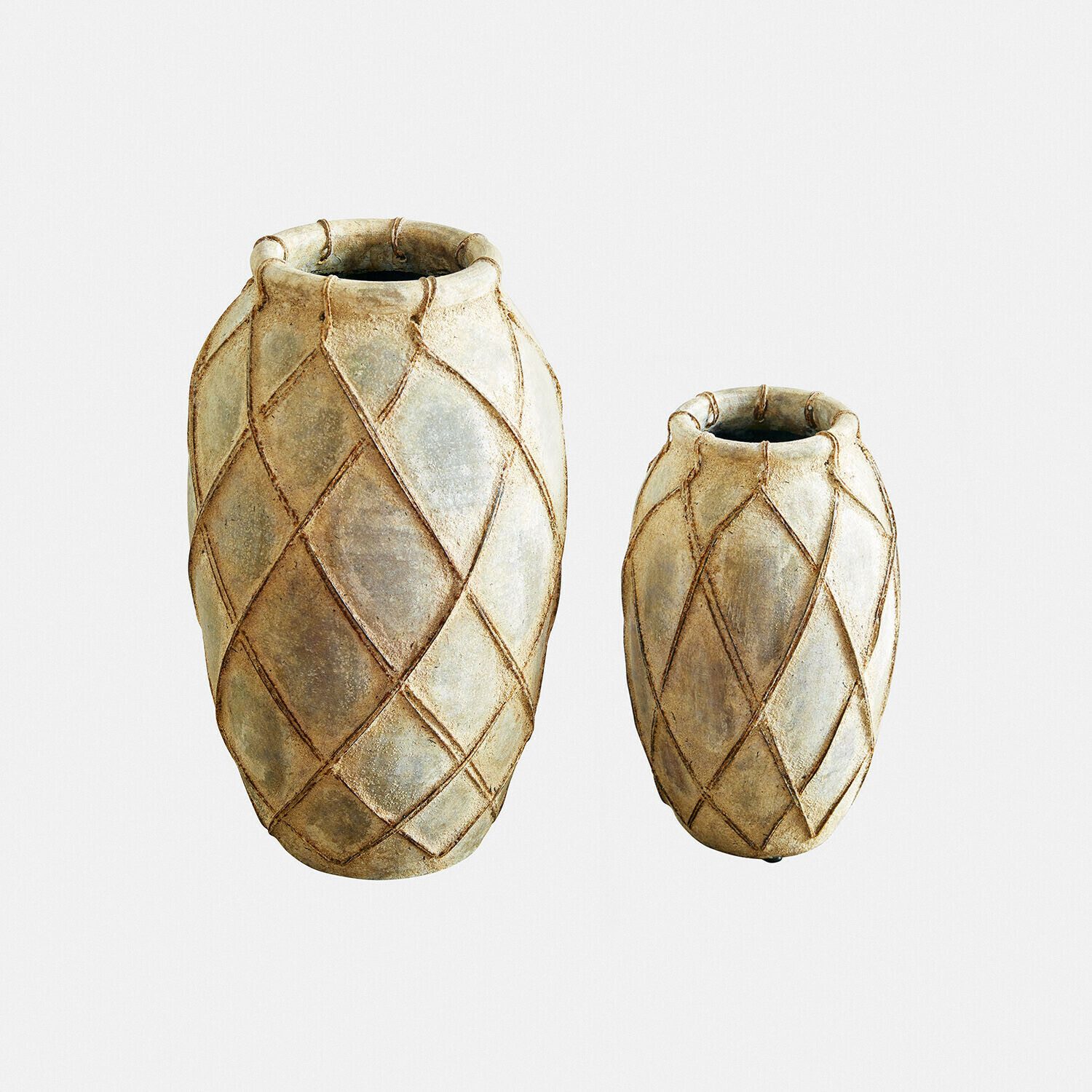 Mirabeau Tischvase Vase 2er Set Deloriva antikcreme