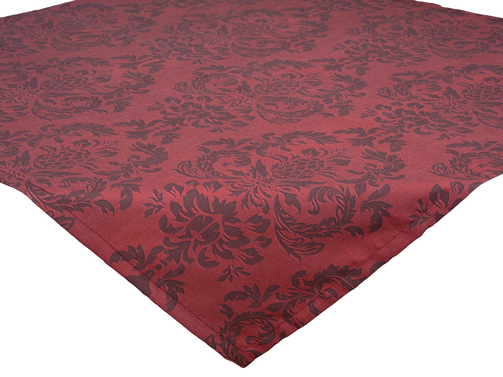 beties Mitteldecke Epoche (1-tlg, 1 Stück Kissenhülle), 60x60 cm Baumwolle karmin-rot