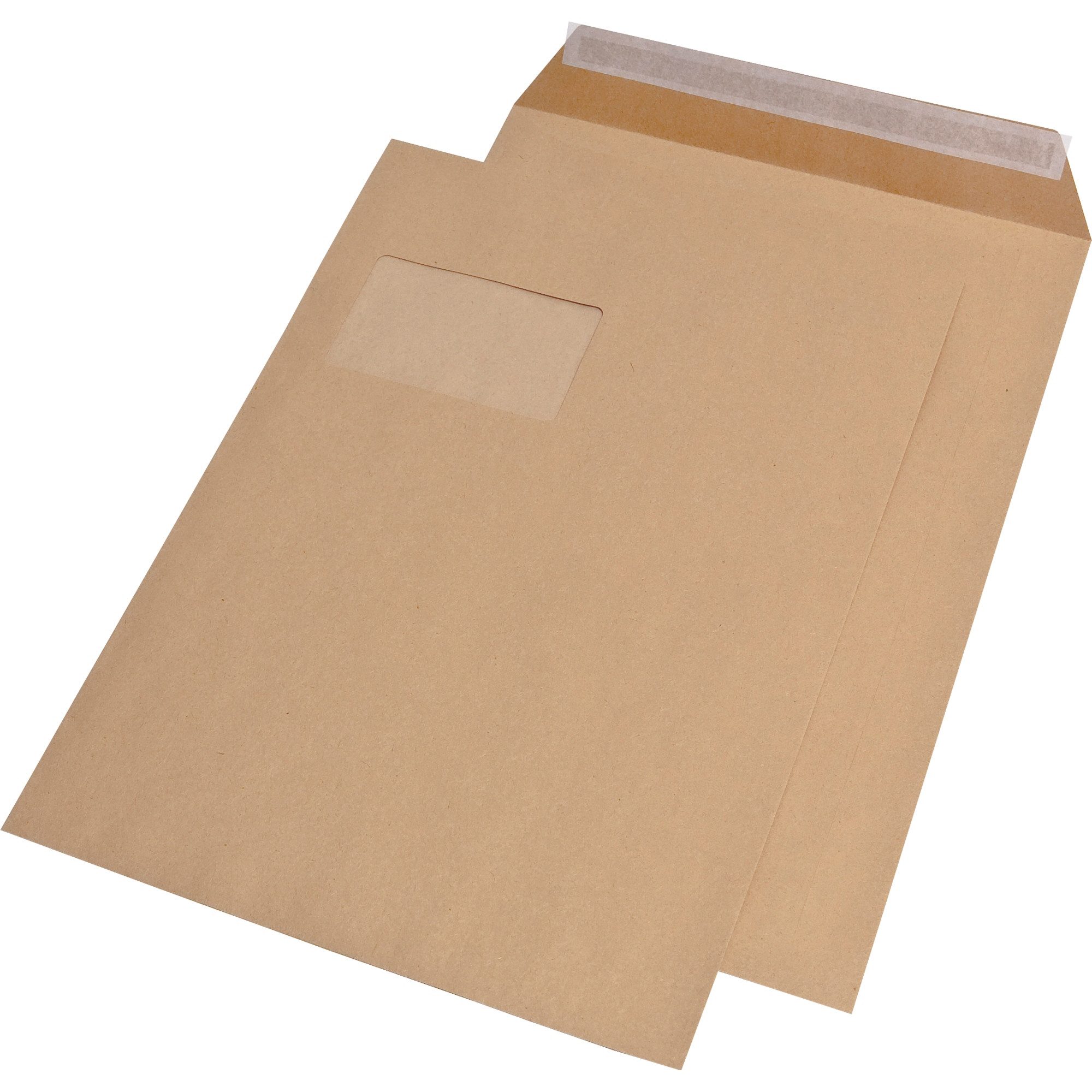 Versandtasche Versandtasche 30007646 C4 haftklebend mit Fenster braun 250 Stück.
