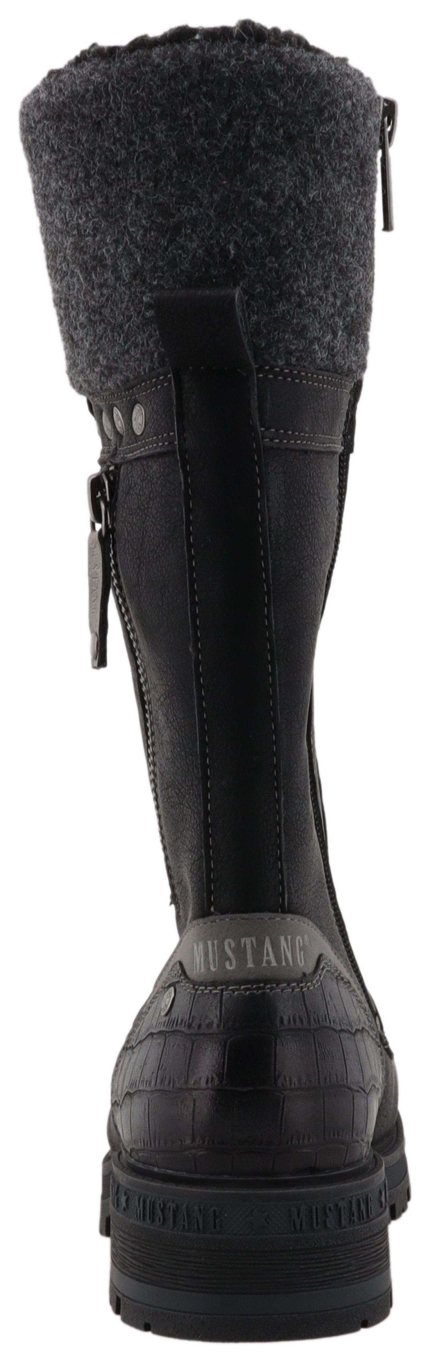 Mustang Shoes Darleen Winterstiefel Schnürstiefel mit Reißverschluss – Bild 3 von 5
