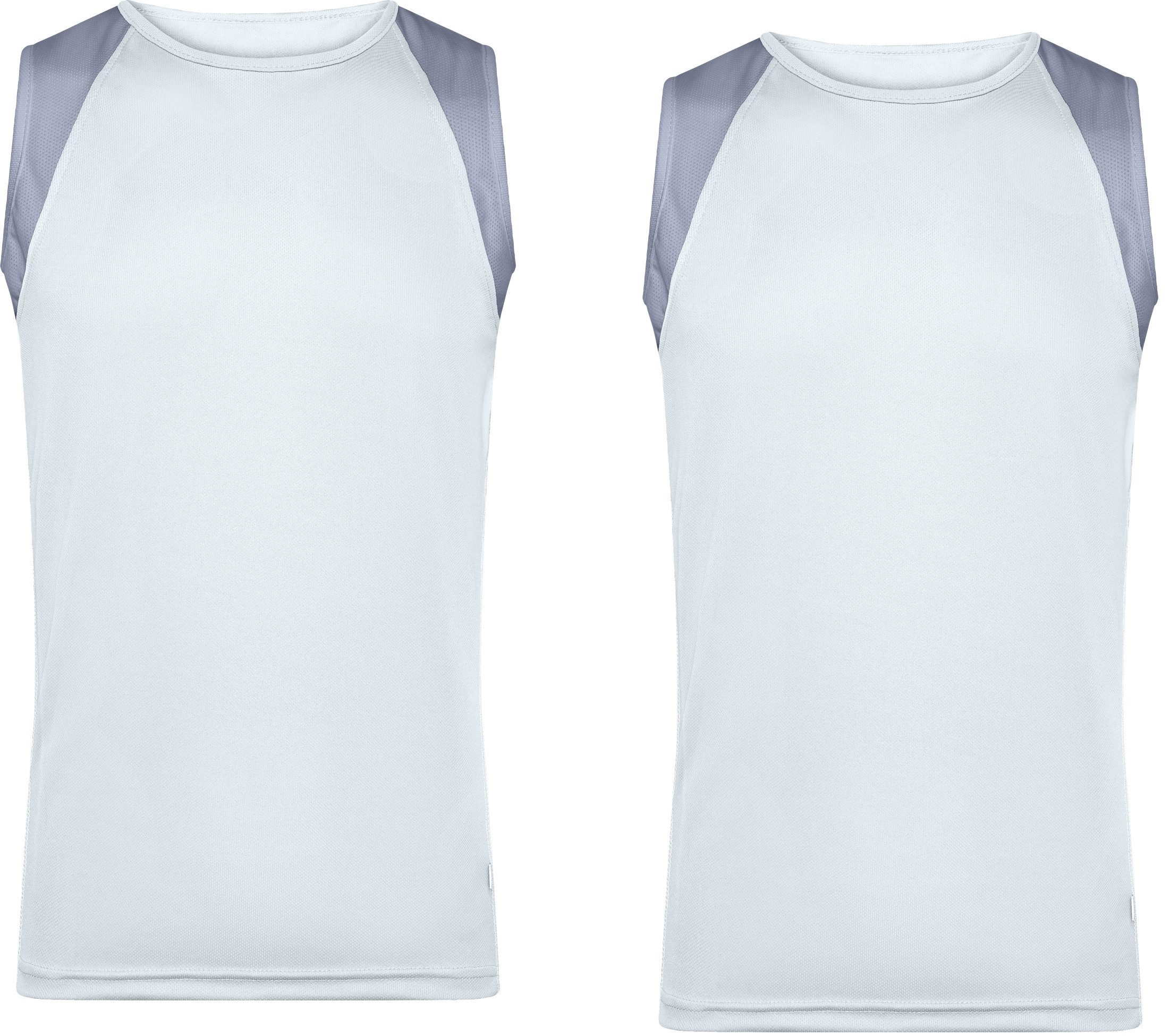 James & Nicholson Laufshirt Doppelpack Atmungsaktives Herren Running Top JN395 (Doppelpack, 2 Stück) Feuchtigkeitsregulierend, schnell trocknend, leicht und komfortabel