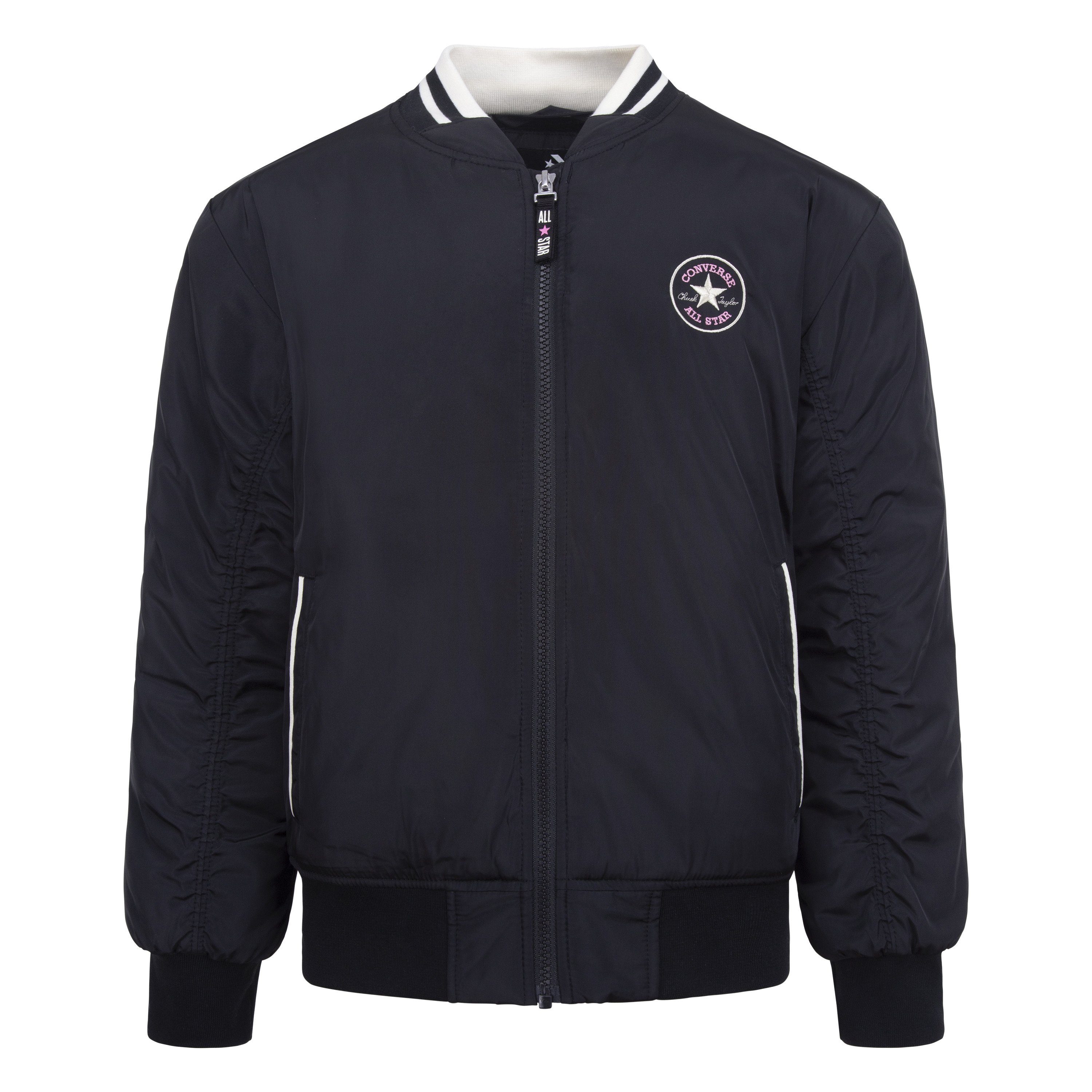 Converse Bomberjacke CNVG RUCHING SLV BOMBER für Mädchen mit gerafften Ärmeldetails