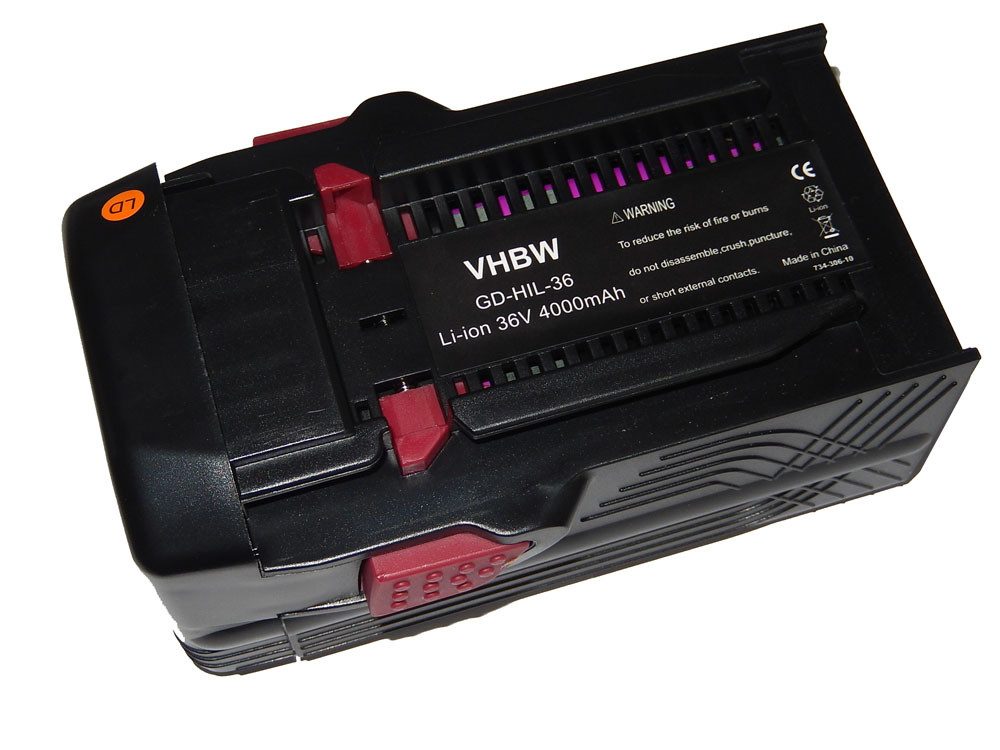 vhbw Ersatz für Hilti B36, B36V, 2203932, 418009 für Akku Li-Ion 4000 mAh (36 V)