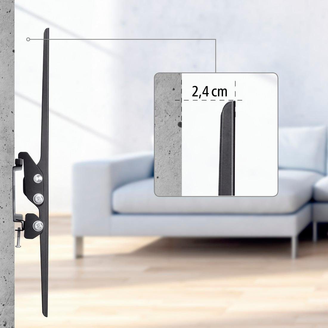 Hama TV-Wandhalterung TV-Wandhalterung TILT, Schwarz, 81-191 cm (32"-75), 43",50",55",65", (bis 75 Zoll)