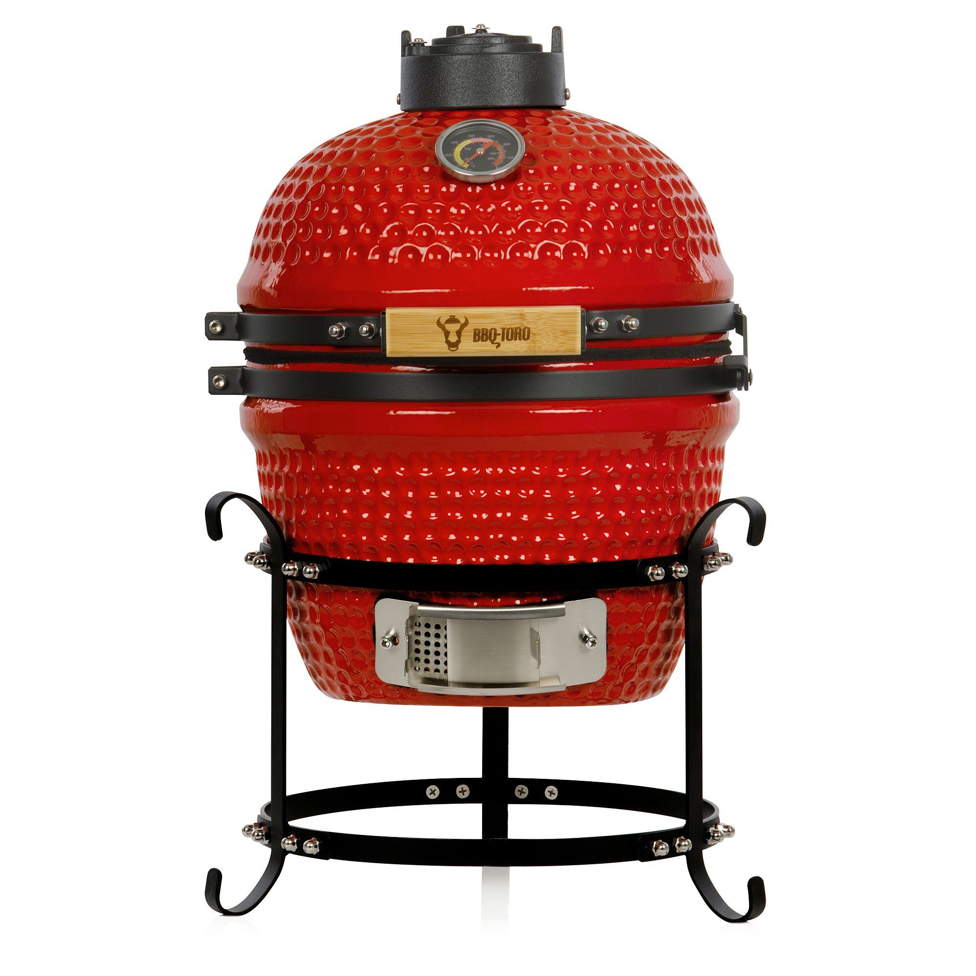 BBQ-Toro Keramikgrill Kamado Holzkohlegrill Ø 32 cm "HAIIRO" mit Grillrost und Thermometer