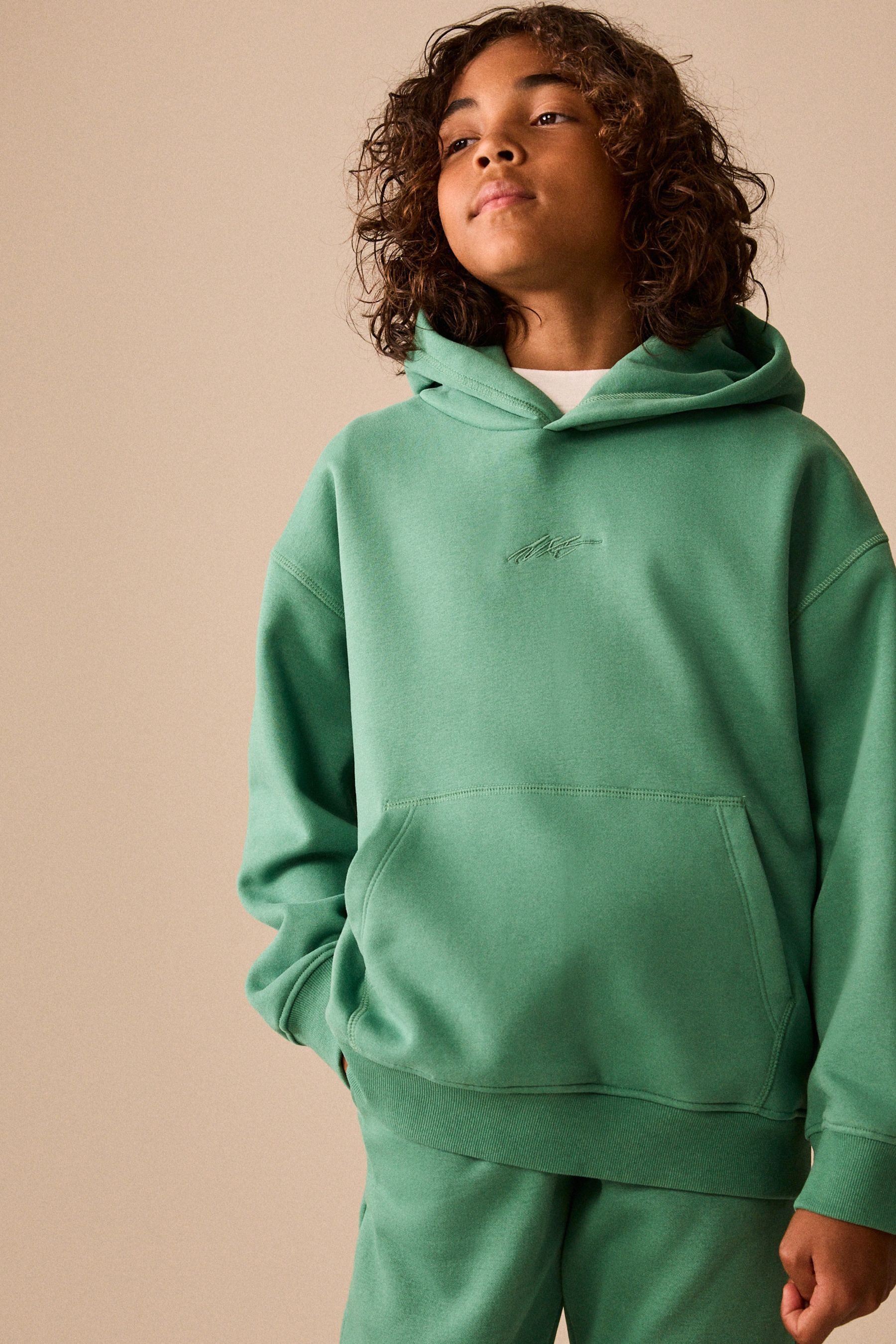 Next Hoodie Einfarbiges Jersey-Hoodie (1-tlg) – Bild 5 von 5