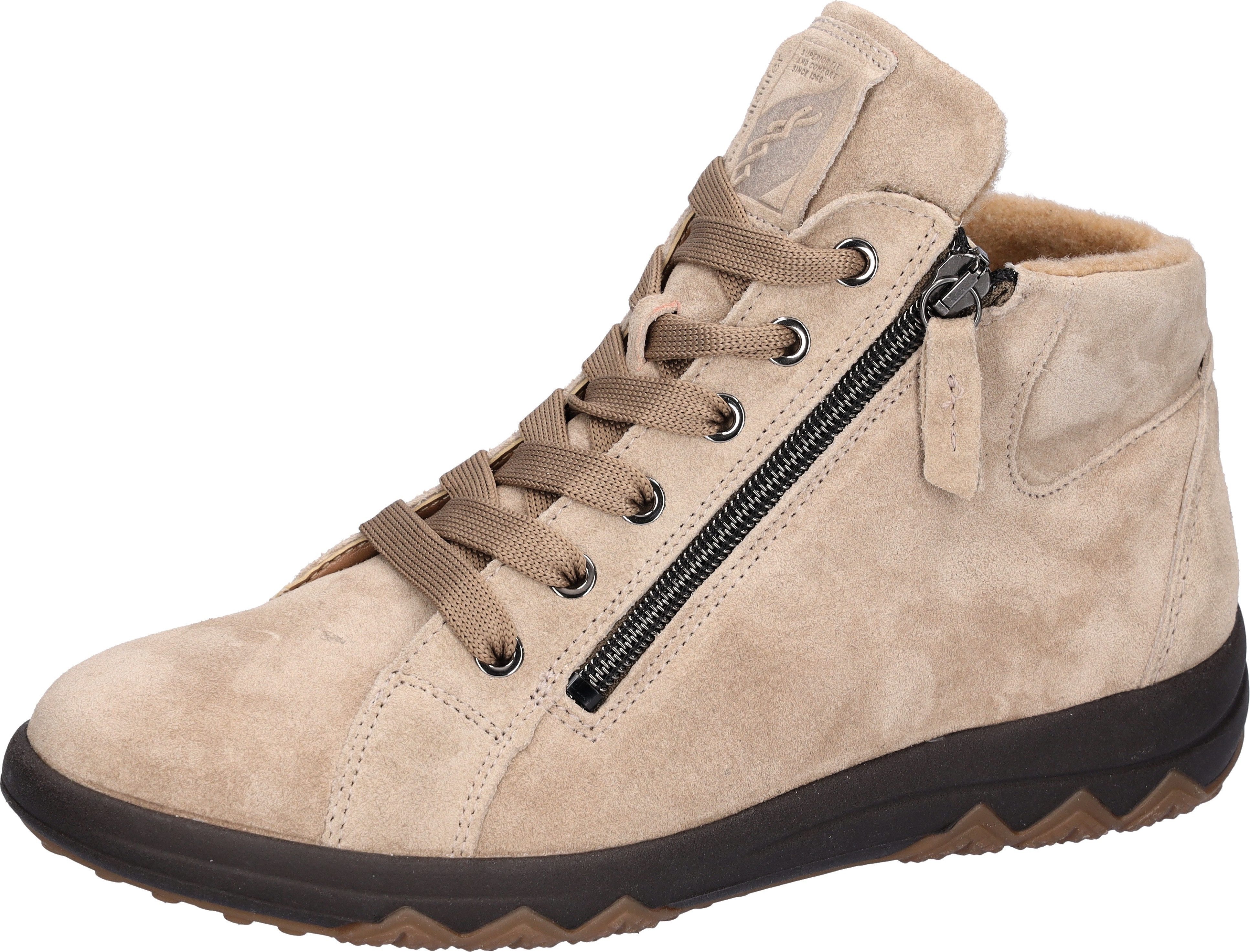 Waldläufer H-Teresa Stiefelette High Top Sneaker, Schnürboots in Komfortweite H = sehr weit