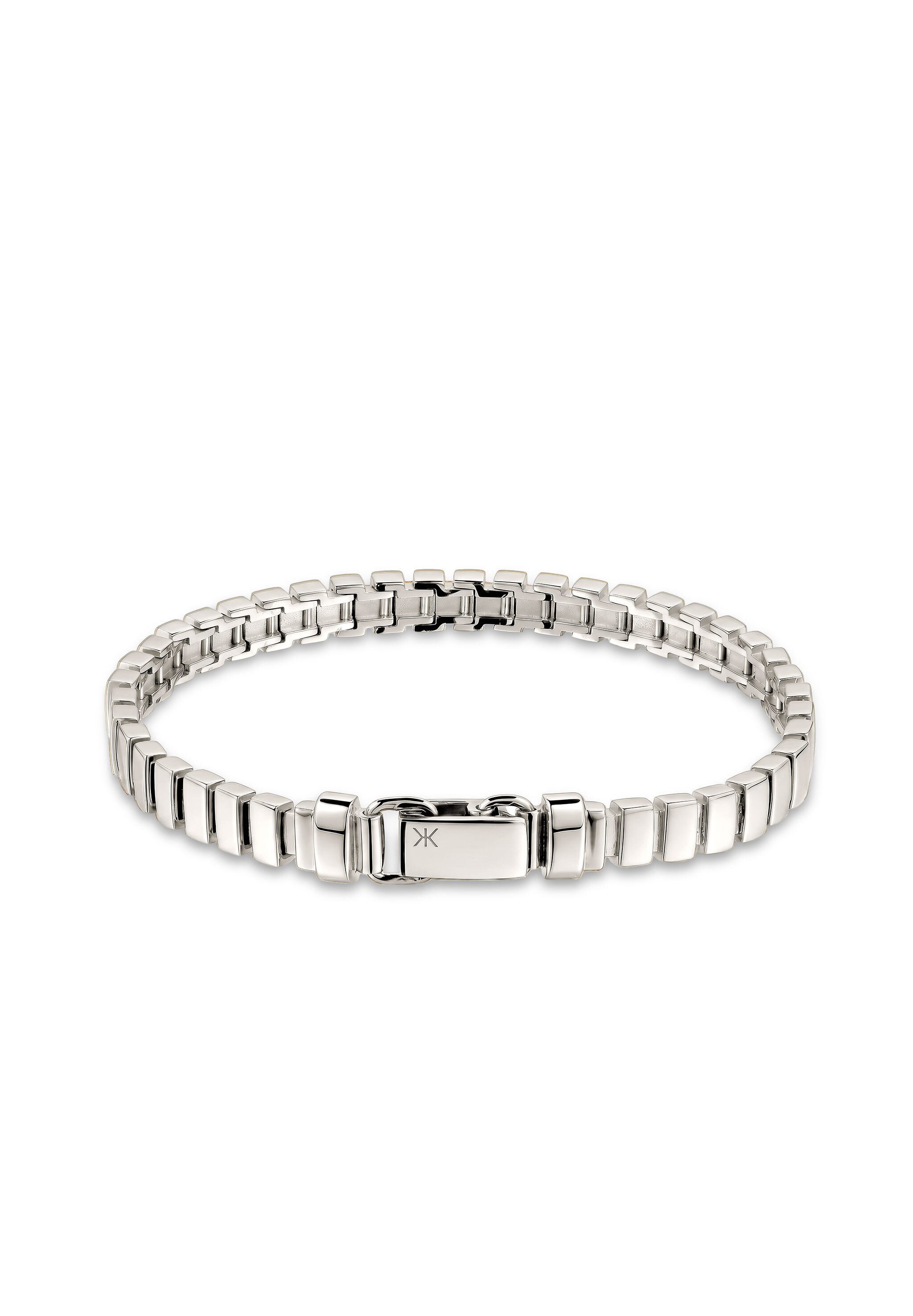 Kuzzoi Armband ohne Stein Plättchen 925 Sterling Silber (kein Set, 1-tlg)