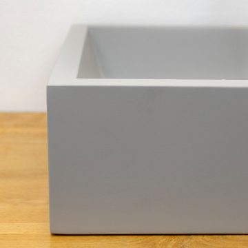 wohnfreuden Aufsatzwaschbecken Terrazzo Waschbecken LIGER 60 cm in wolken-grau (Kein Set), 3_125804