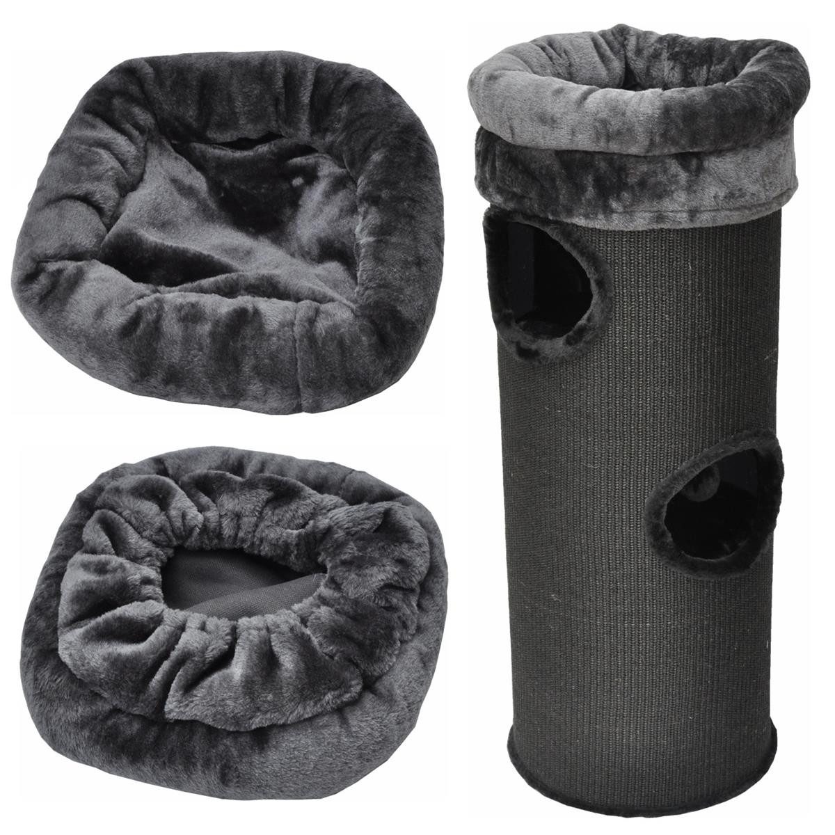 nanook Kratzbaum Katzenbett für Kratztonnen anthrazit günstig online kaufen