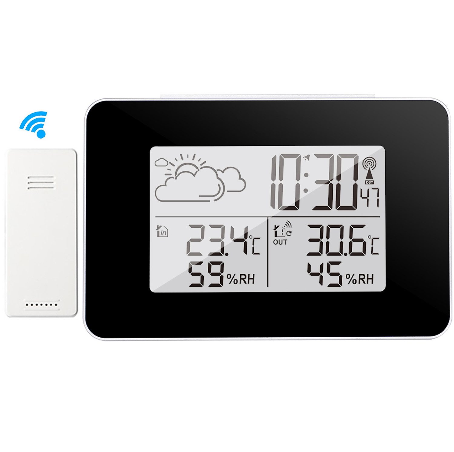 Wetterstation Wetterstation Funk Außensensor, Digital Funkwetterstation Temperatur
