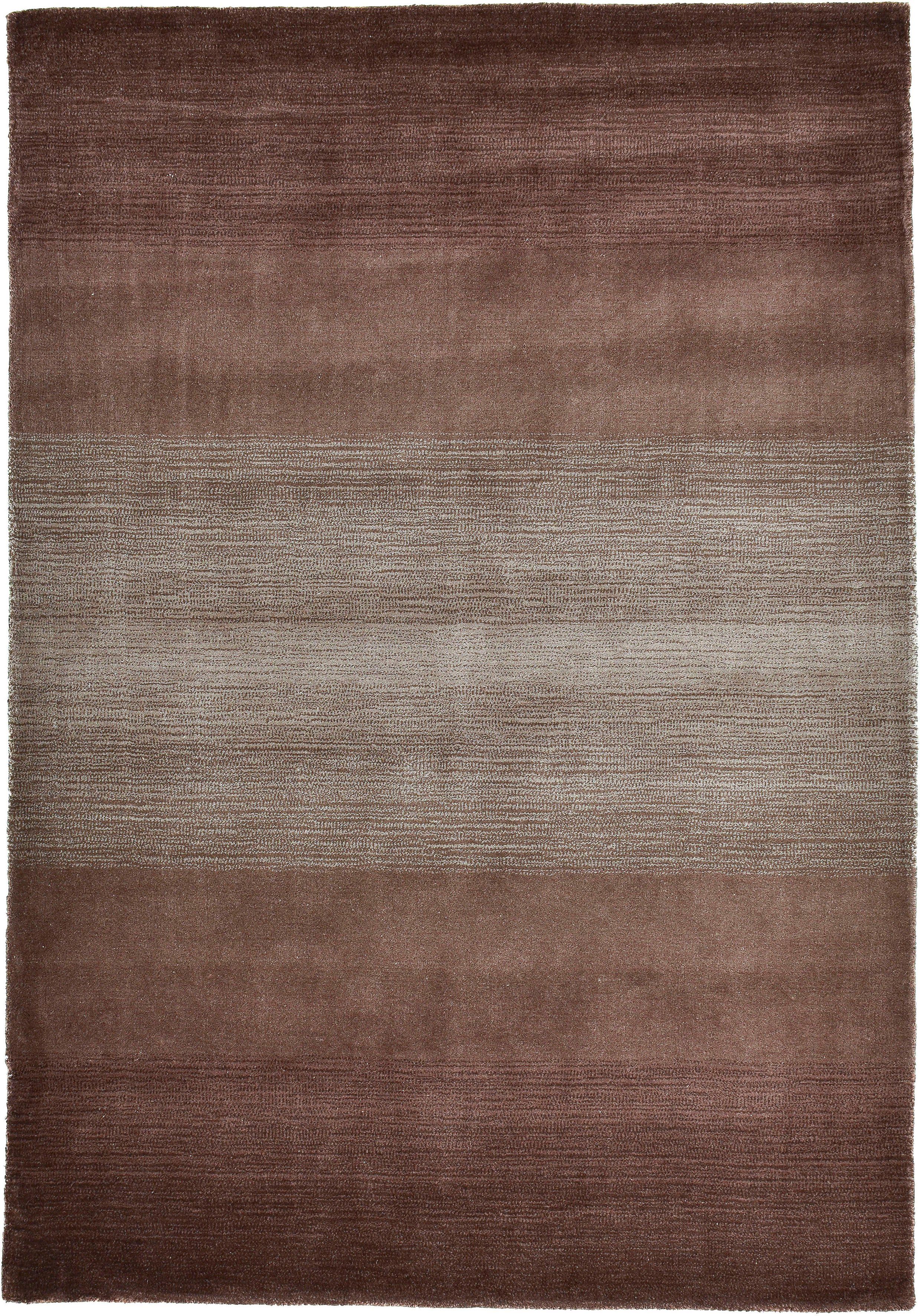 THEKO Wollteppich Wool Comfort, rechteckig, Höhe: 15 mm, Handweb Teppich, reine Wolle, handgewebt, brilliante Farben, Scandi