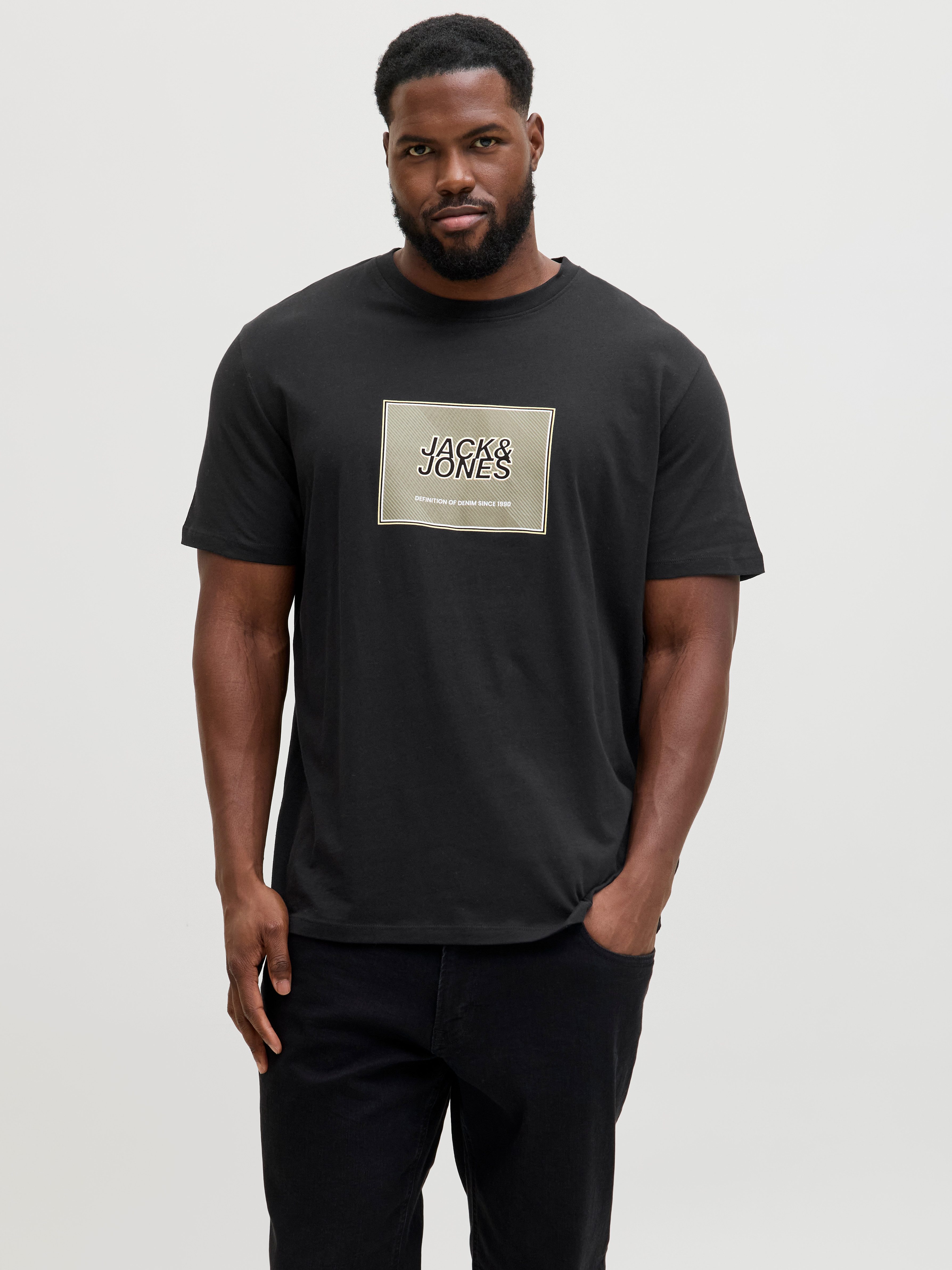 Jack & Jones PlusSize Rundhalsshirt JJRAIN TEE SS CREW NECK PLS