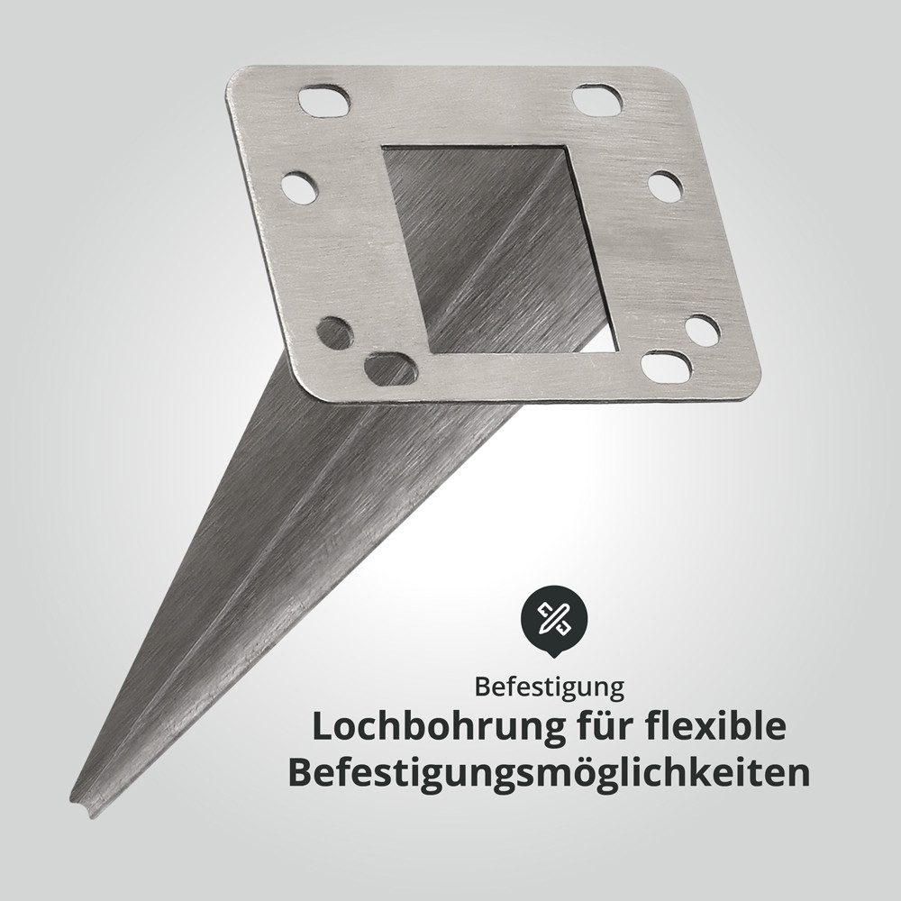 LED Universum Montagezubehör Erdspieß Edelstahl, grau, L50mm