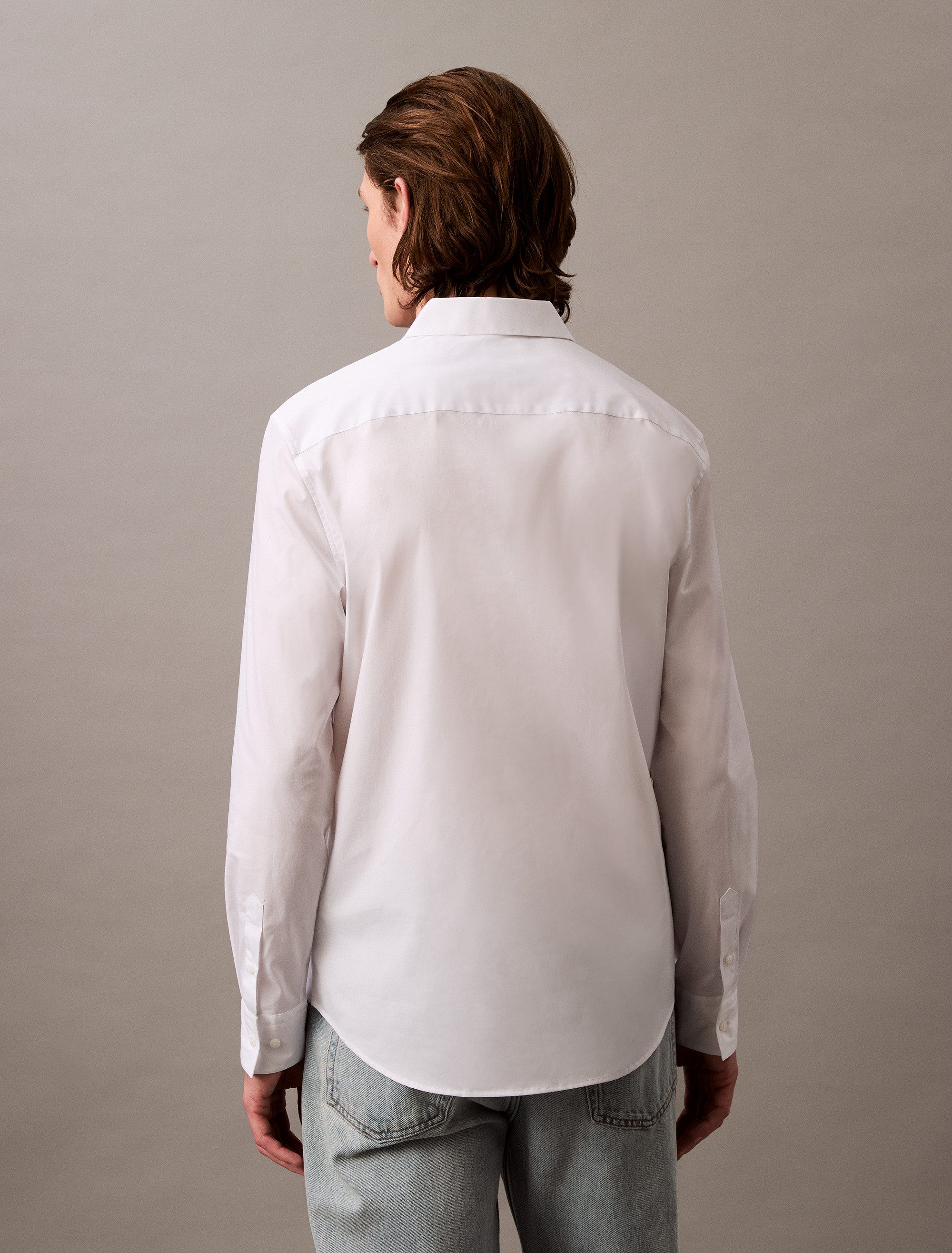 Calvin Klein Langarmhemd LS SOLID STRETCH günstig online kaufen