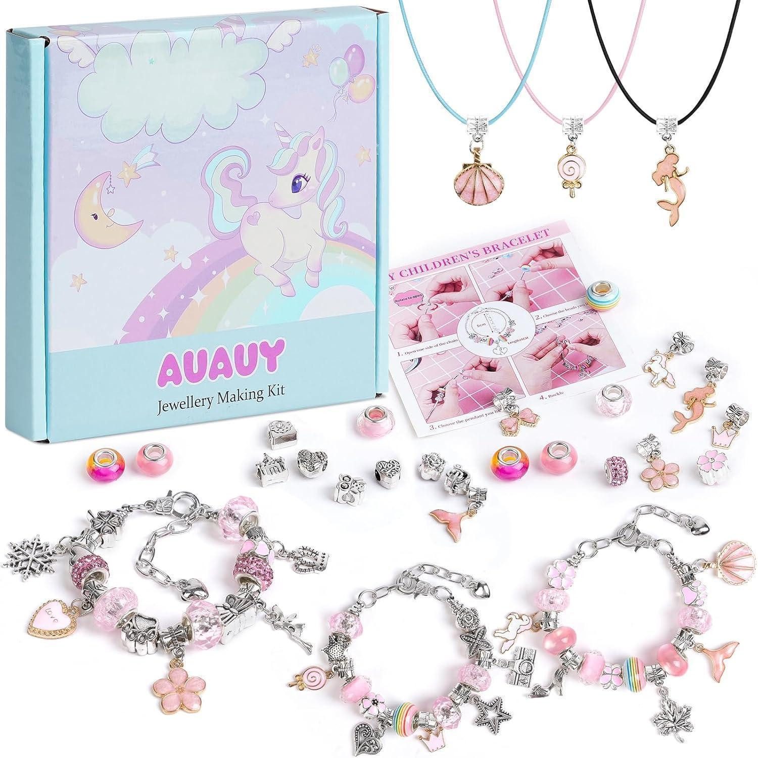 LuxusKollektion Schmuck-Adventskalender Bastelset Armbänder Mädchen Adventskalender Füllung 4 12 Rosa-A