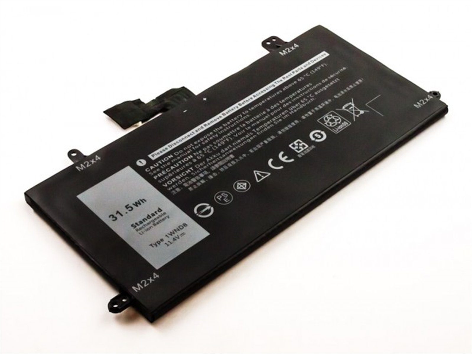 2550 Akku (1 Akku MobiloTec Latitude St) kompatibel 5285 12 mAh Dell mit Akku