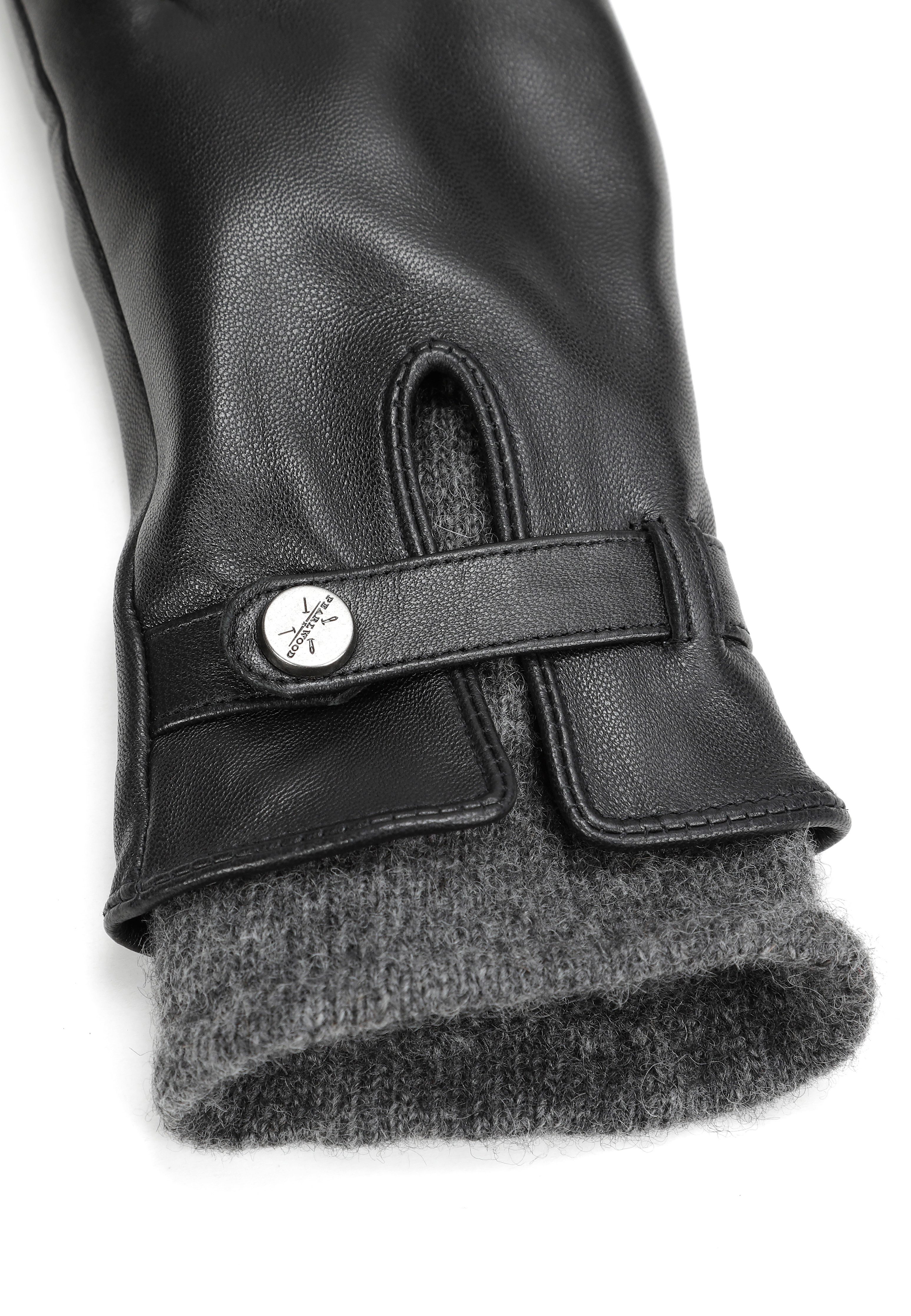 PEARLWOOD Lederhandschuhe ALICIA (1 Paar) Original PEARLWOOD Druckknopf