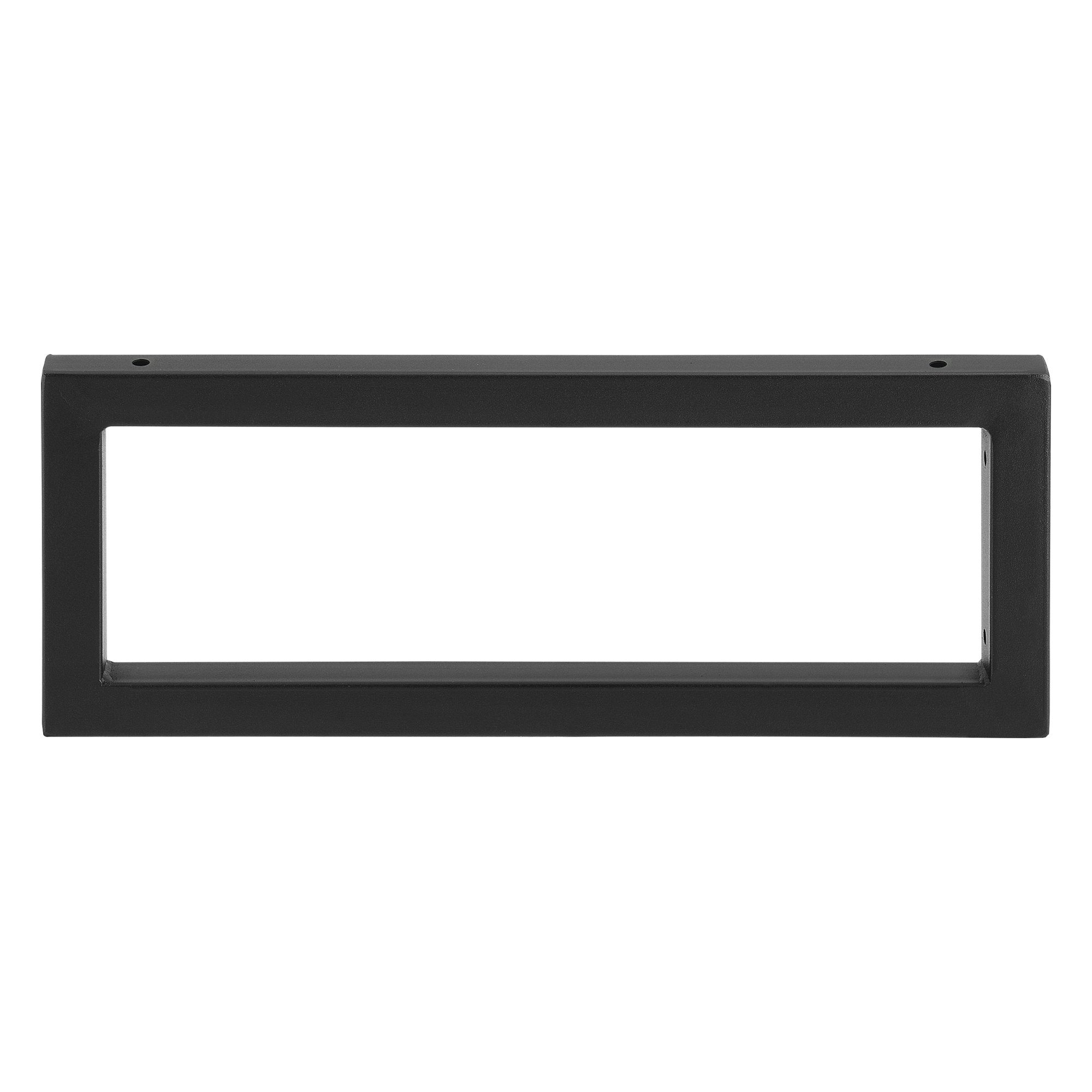 en.casa Tischgestell, Hamina Wandkonsole 2er Set 50 x 20 cm Schwarz
