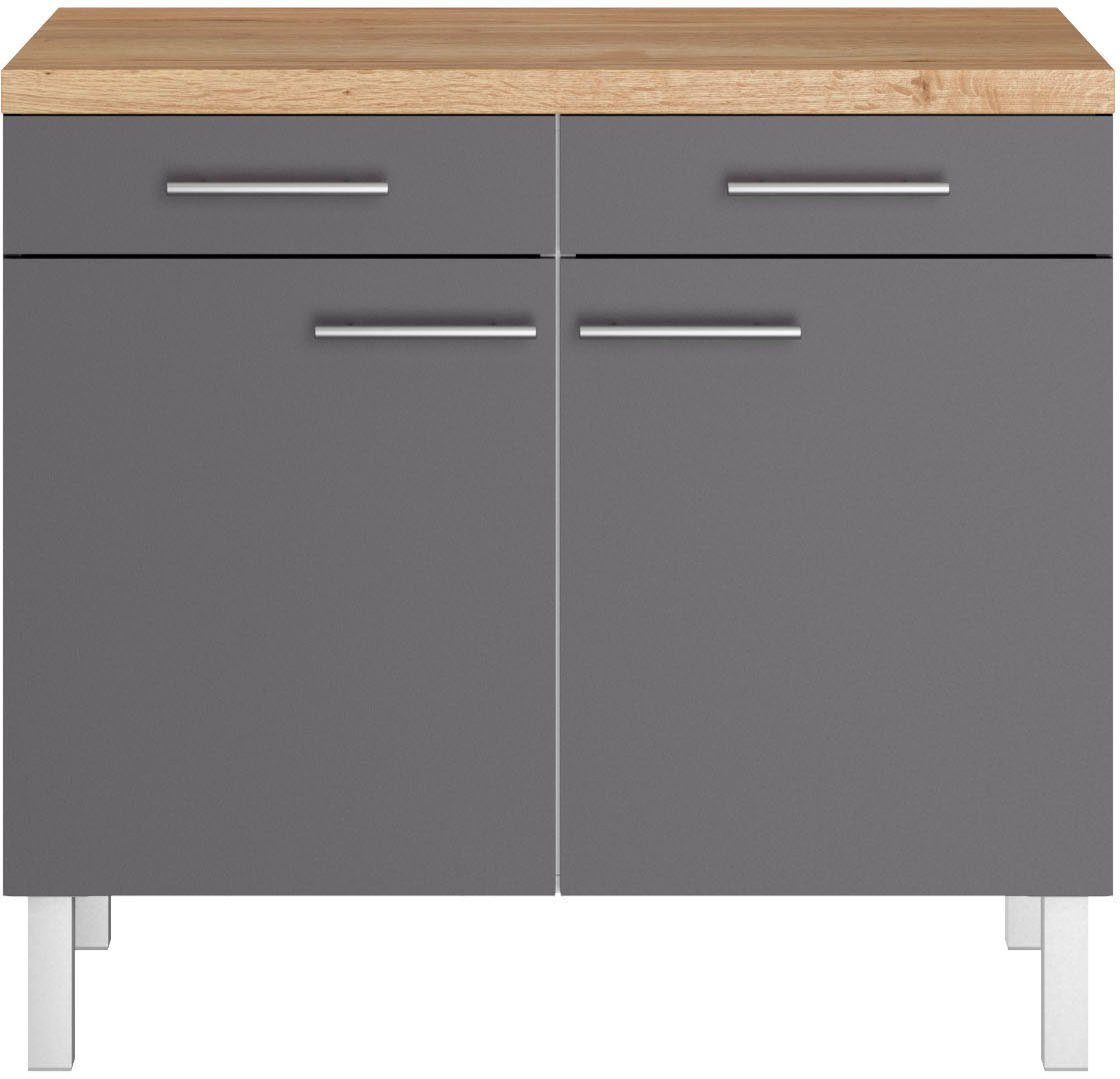 OPTIFIT Unterschrank Breite 100 cm, 2 Türen, 2 Schubkästen günstig online kaufen