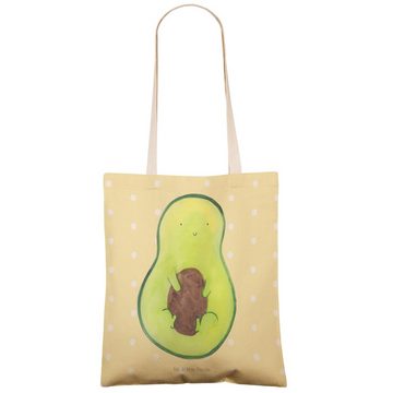 Mr. & Mrs. Panda Tragetasche Avocado Kern - Gelb Pastell - Geschenk, Tasche, Avocadokern, Gesund, (1-tlg), Robust & Belastbar