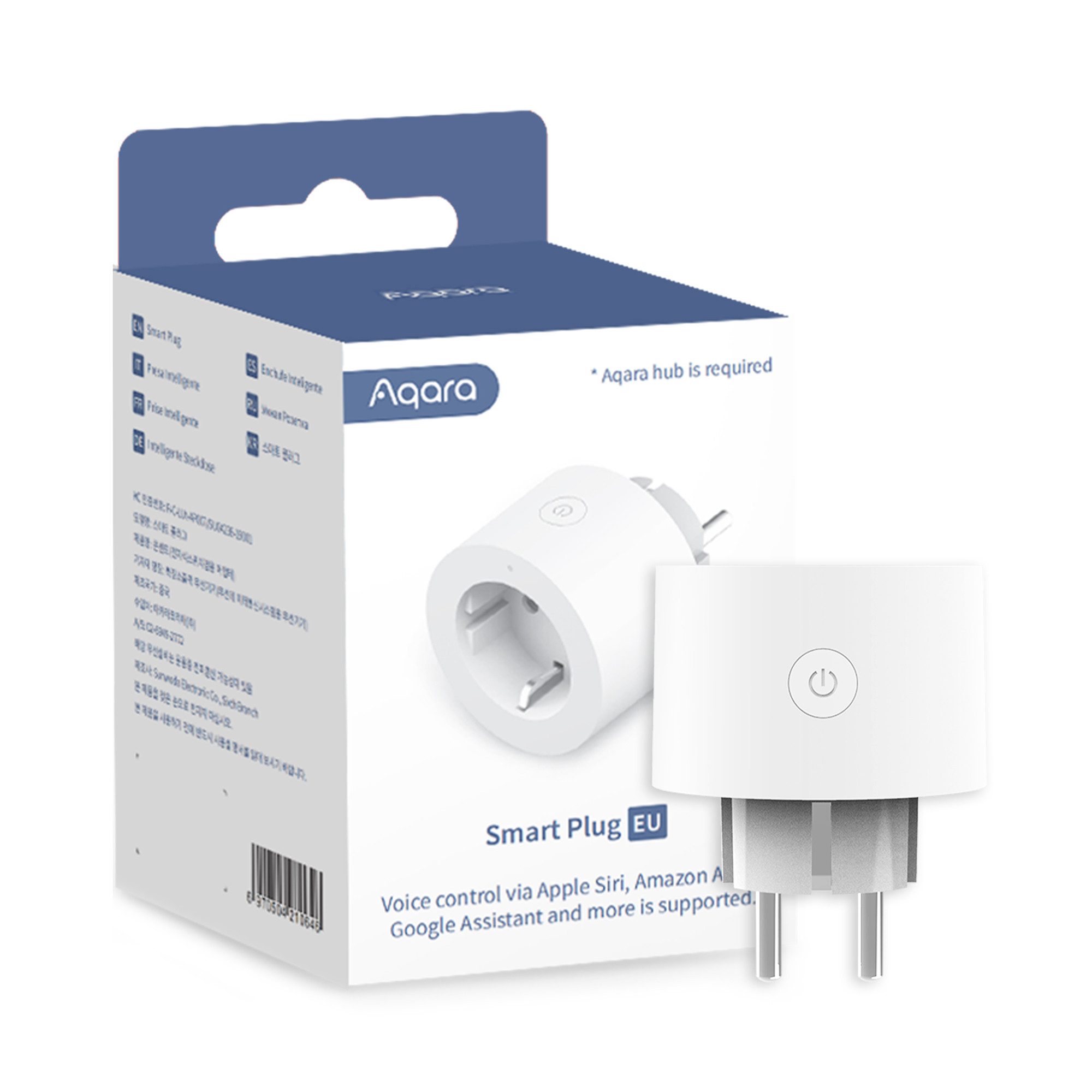 Aqara Steckdose Smart Plug (EU), Smarte Steckdose, Erfordert Aqara Hub