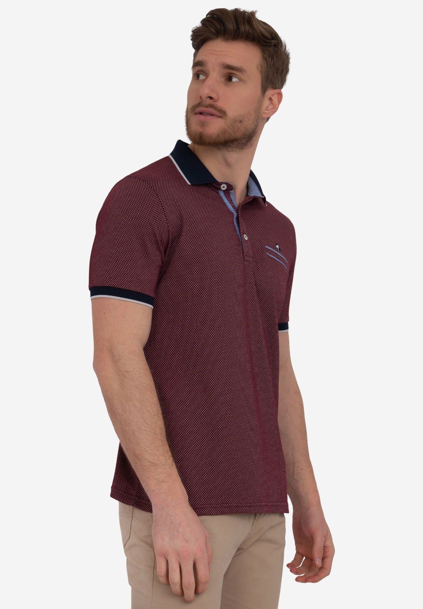 Poloshirt Raymond bordeaux Tailor Sir Hela