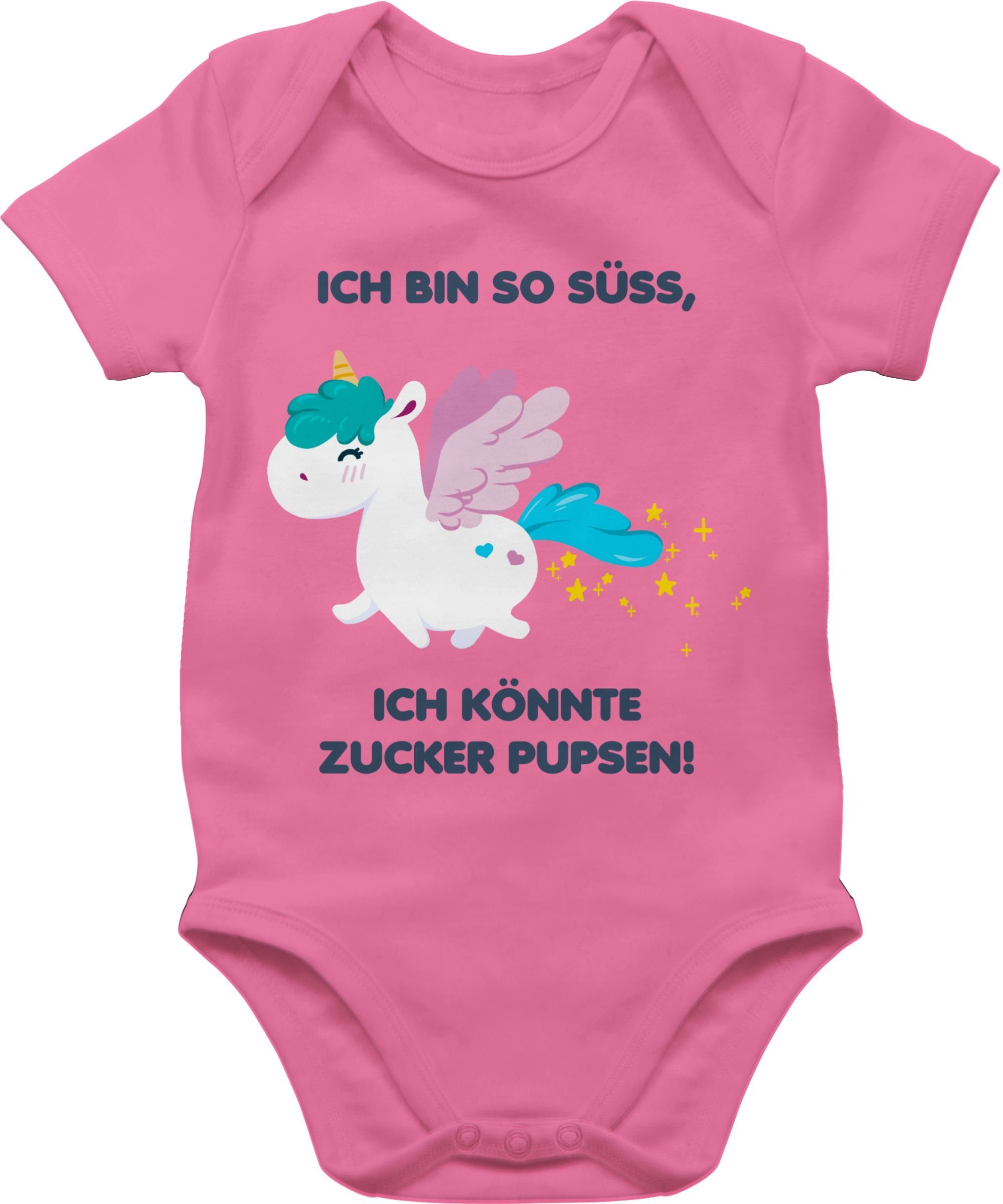 Shirtracer Shirtbody Einhorn - Ich bin so süß, ich könnte Zucker pupsen! Aktuelle Trends Baby
