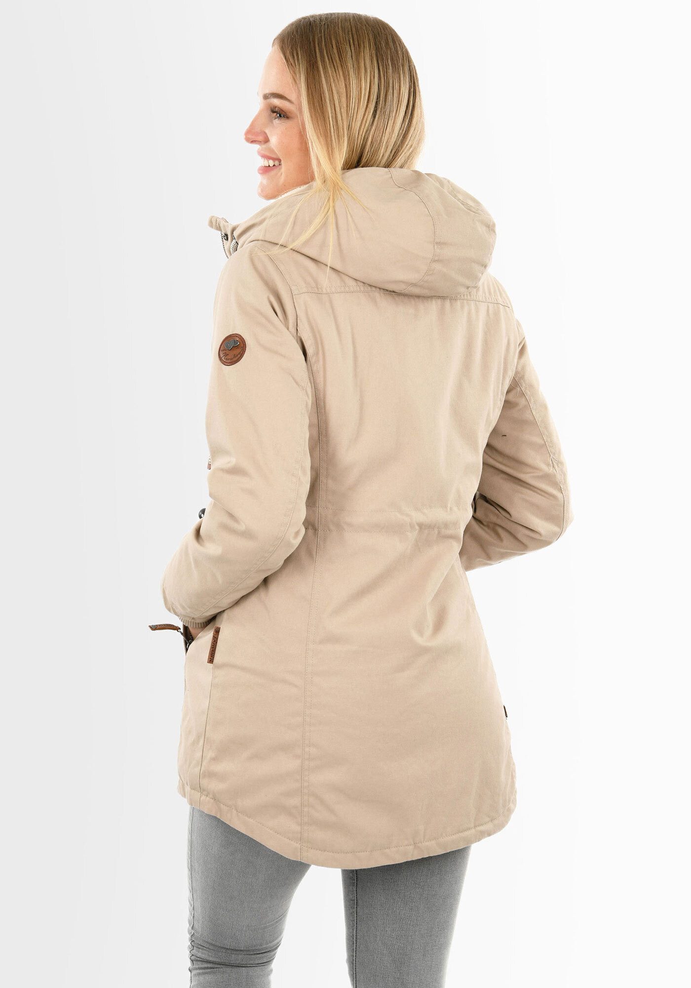 Navahoo Winterjacke Ireliaa mit warmen Teddyfell