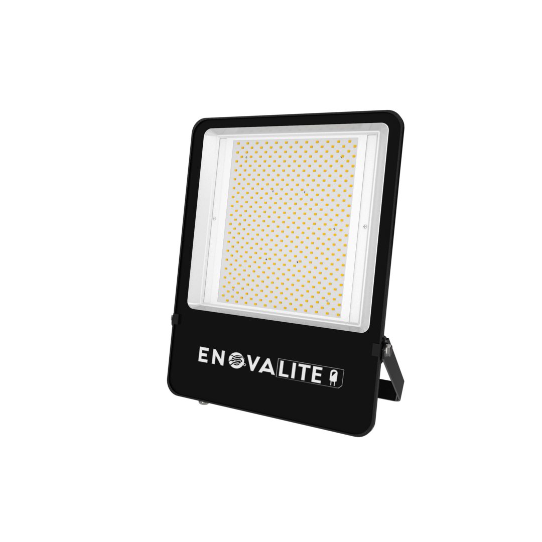 ENOVALITE LED Flutlichtstrahler LED-Fluter, 300 W, 4000 K (neutralweiß), 39000 lm, schwarz, IP65, LED fest integriert, neutralweiß