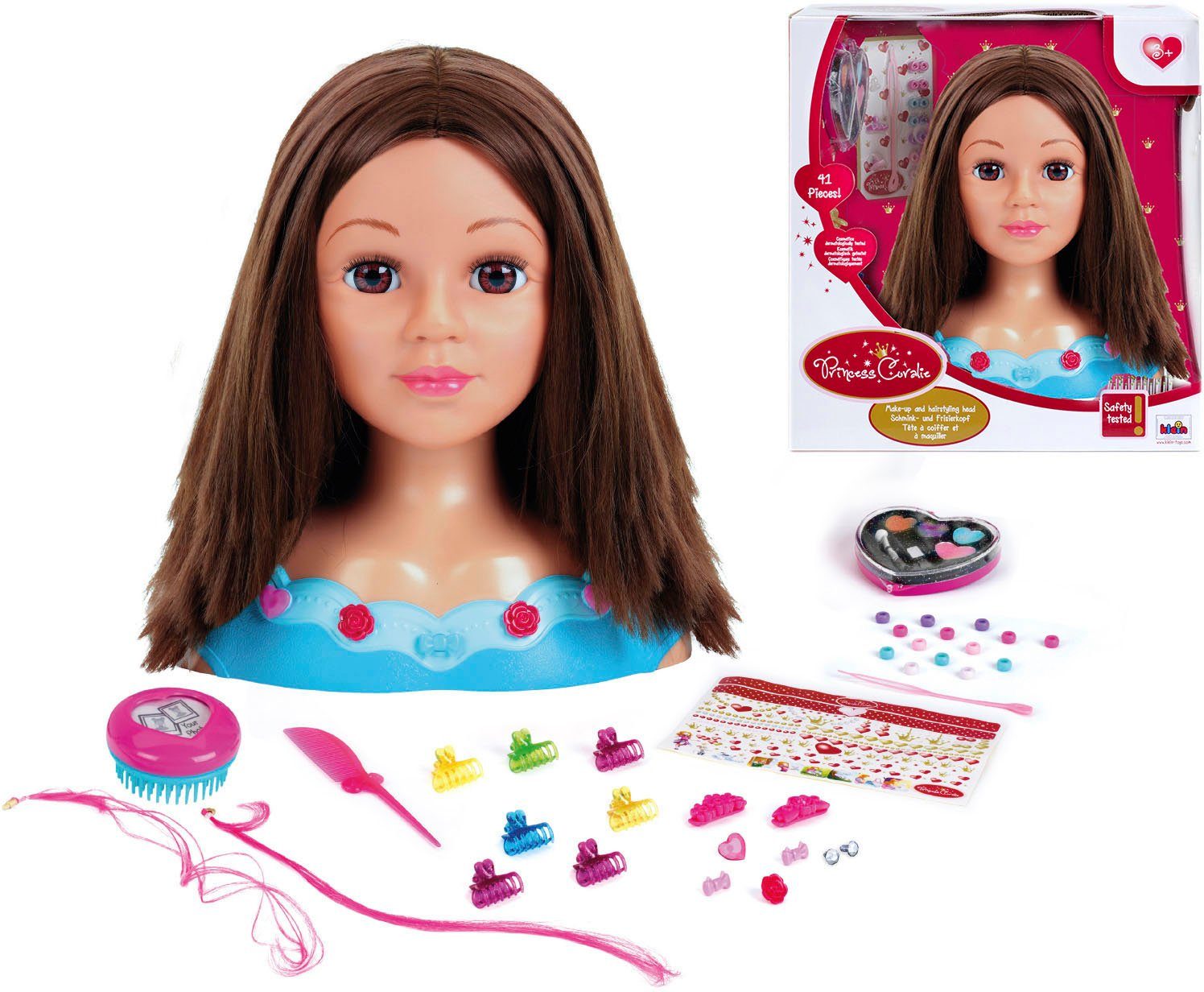 Klein Frisier- & Schminkkopf Princess Coralie, Mia