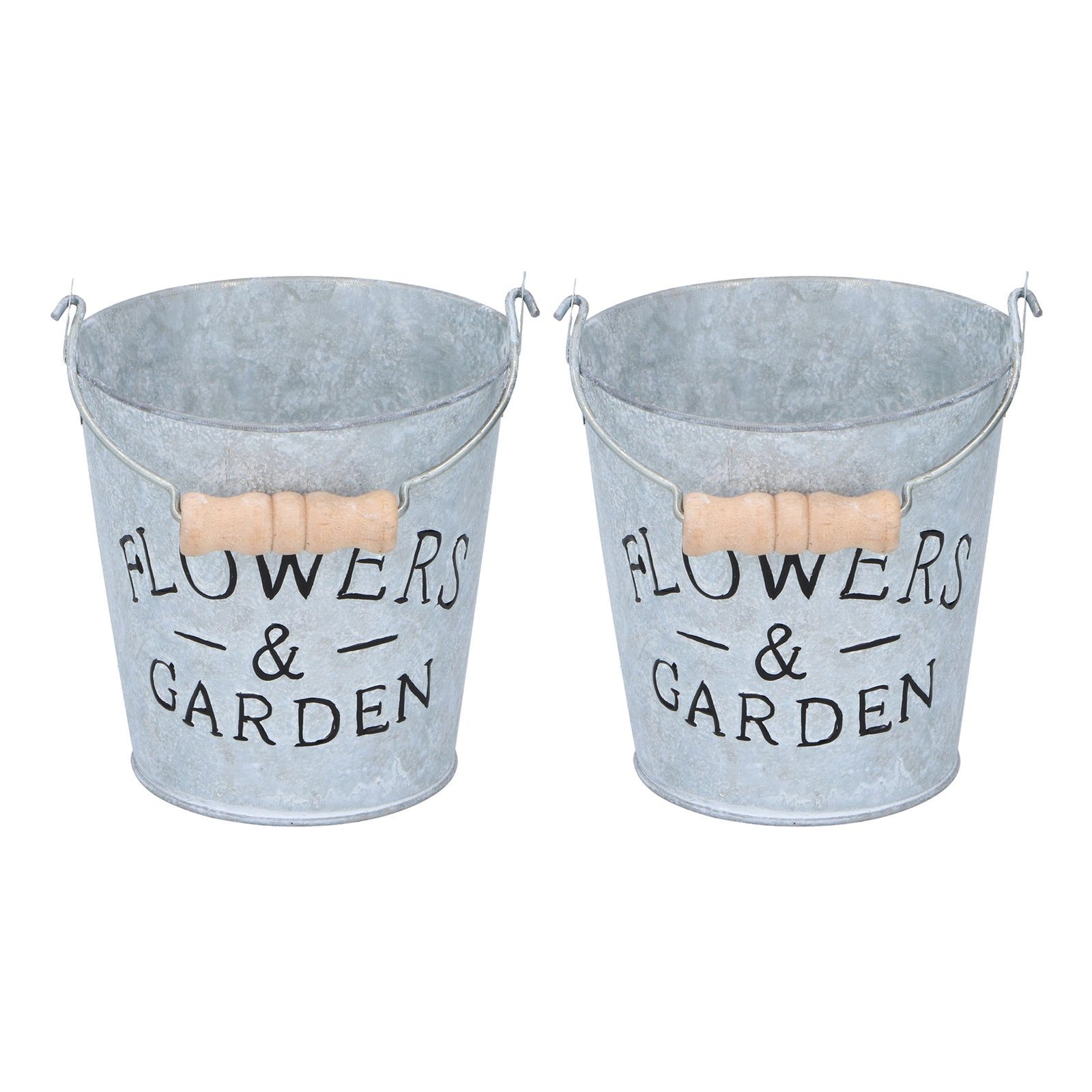 HTI-Living Pflanzkübel Metall-Blumenkübel, 2 Stück mit günstig online kaufen