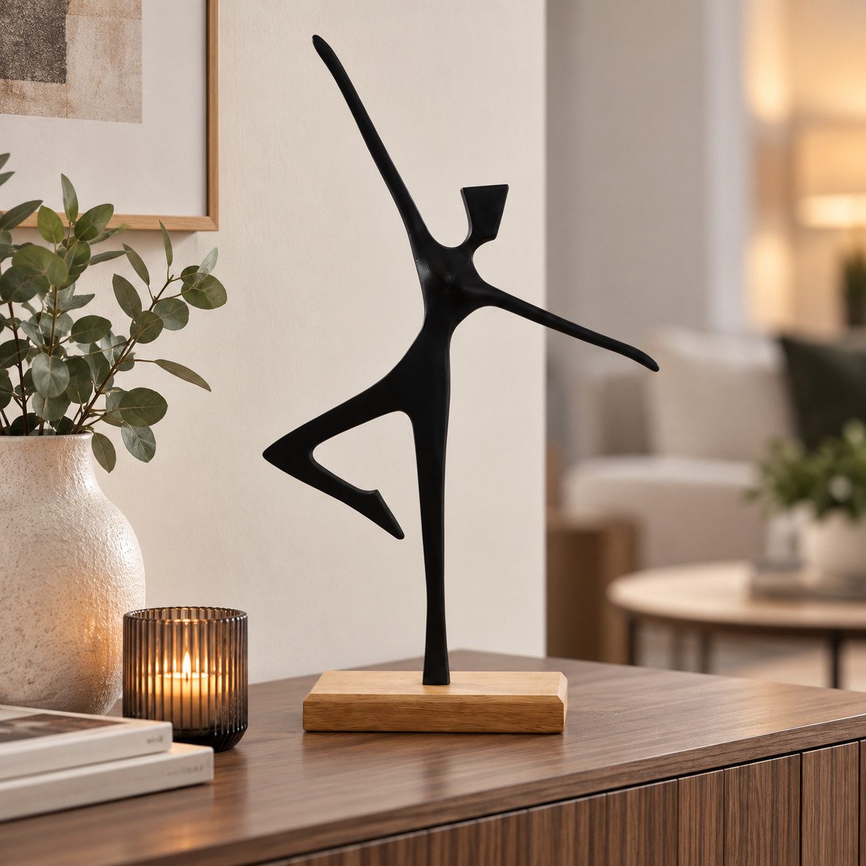 MF Skulptur Skulptur Tanzimpuls schwarz 45,5 cm (1 St)