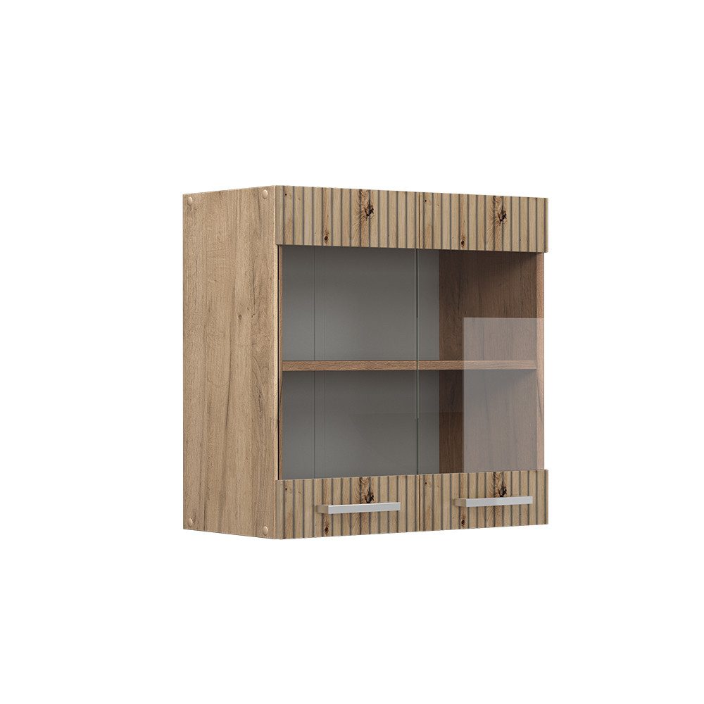 Vicco Glashängeschrank R-Line, Artisan-Eiche/Goldkraft Eiche, 60 günstig online kaufen
