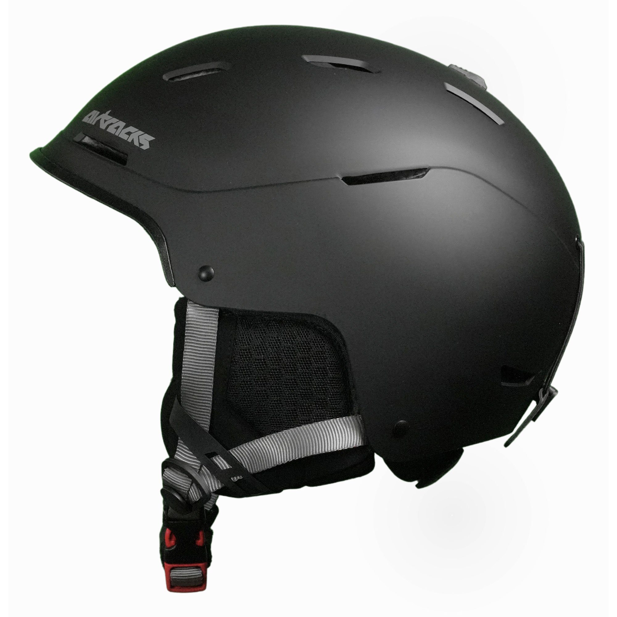 Ski Skihelm » Airtracks 58-61cm schwarz - & (für Matt Snowboard - Anpassung), Damen Ventilationssystem M 50-54cm. S- SP-S210 Helm 54-58cm, Farbe mit stufenloser - Herren und STRONG L- «